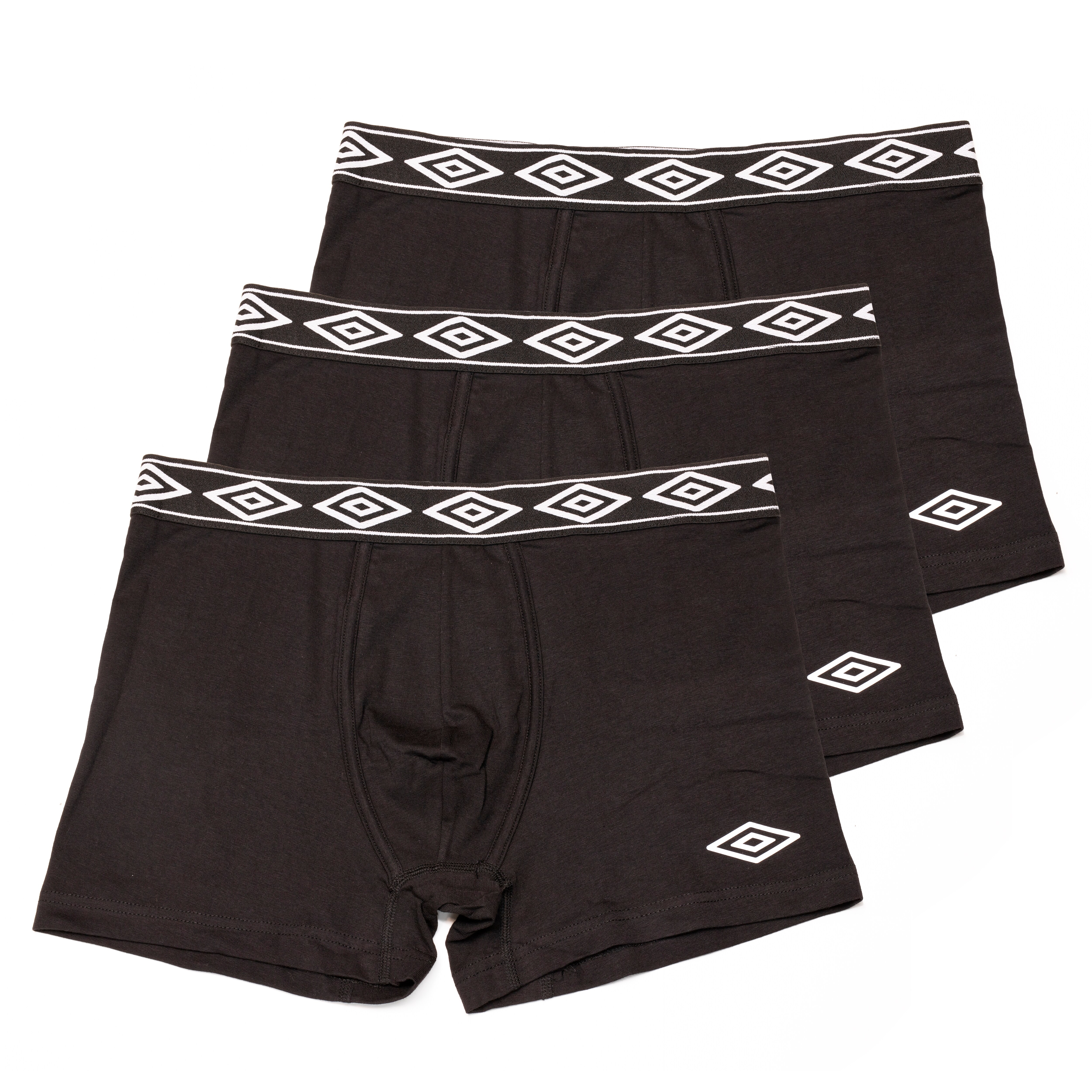 Umbro Herren Boxershorts black/black/black Gr. XL, 3er Pack  - versch. Ausf&uuml;hrungen - Bild 1
