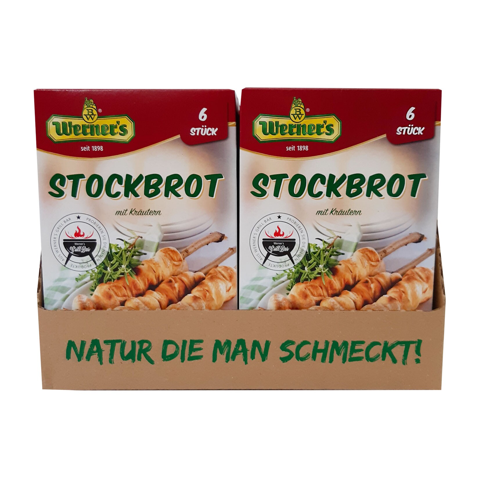 Werner`s Stockbrot 400 g, 12er Pack - Bild 1