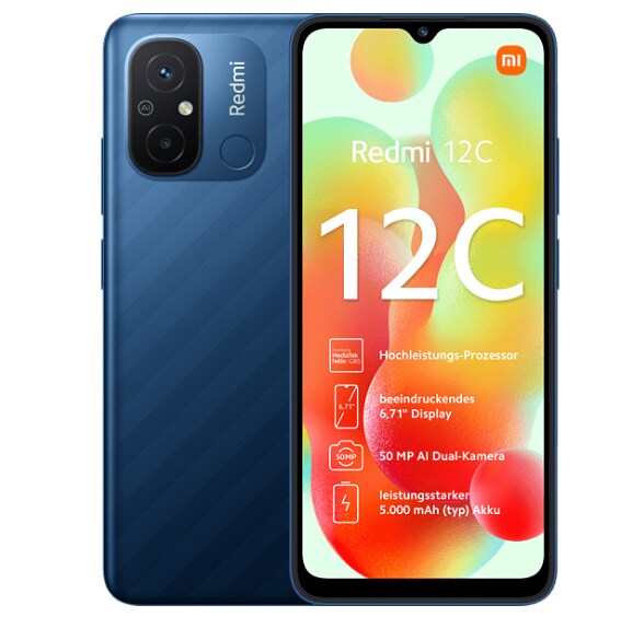 Xiaomi Redmi 12C 64 GB (Ocean Blue) - Bild 1