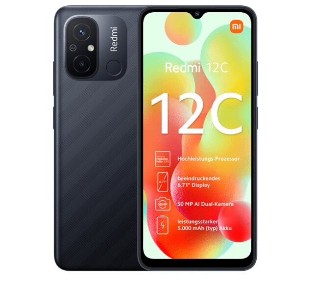 Xiaomi Redmi 12 C 64 GB (Graphite Grey) - Bild 1