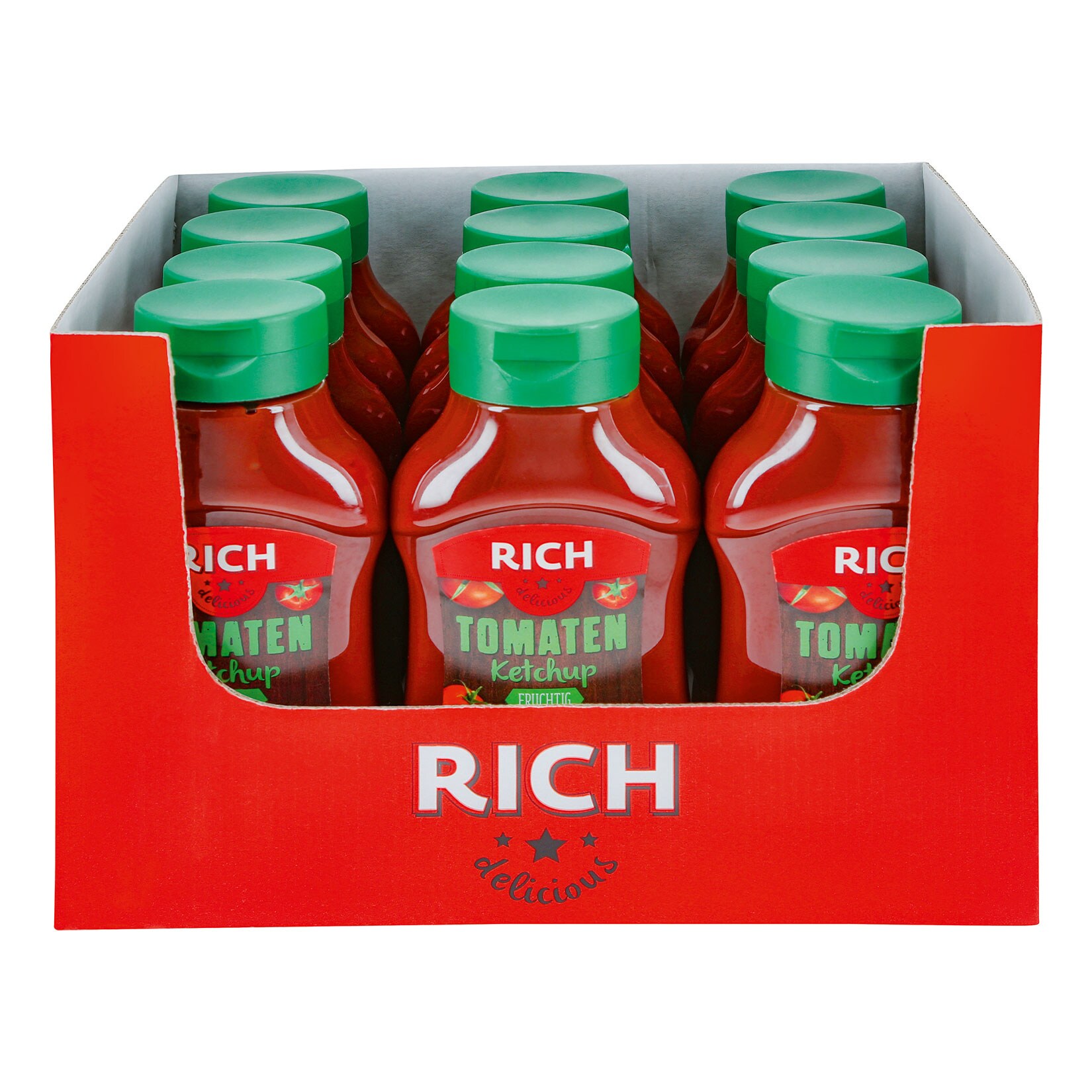 Rich Tomatenketchup 500 ml, 12er Pack - Bild 1