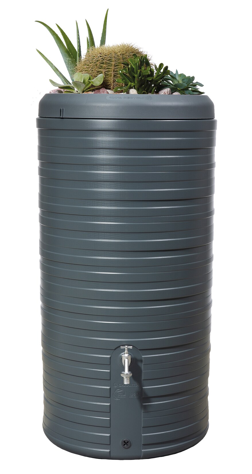 GARANTIA NORDIC 2in1 Regenspeicher 300 Liter, inkl. Pflanzschale – versch. Ausführungen | 04023122281757