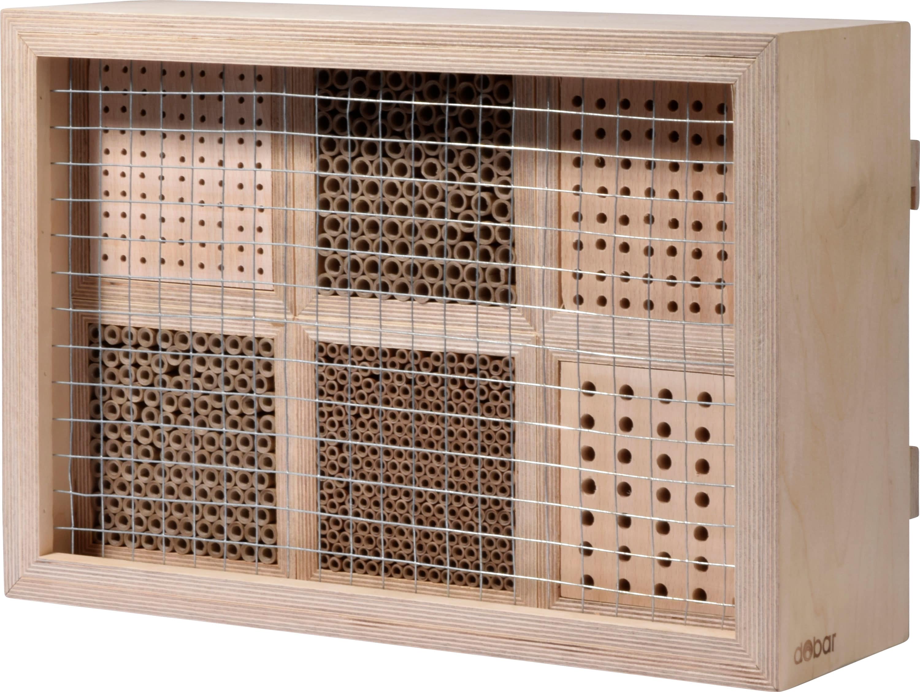 dobar Gro&szlig;e Profi-Wildbienen-Nisthilfe 6 versch. F&uuml;llungen mit Schutzrahmen - versch. Ausf&uuml;hrungen - Bild 1