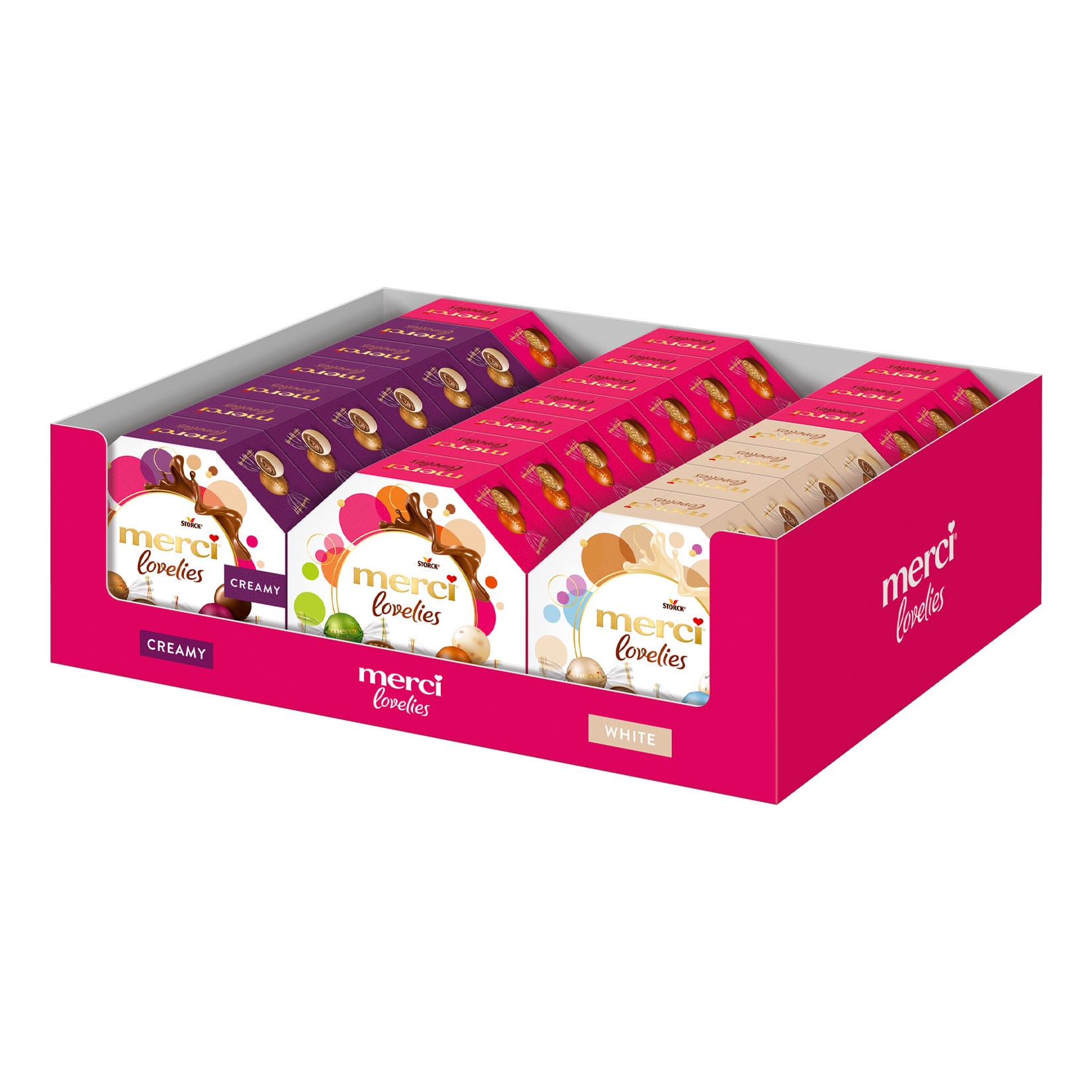 Storck Merci Lovelies Pralinen 185 g, verschiedene Sorten, 21er Pack - Bild 1