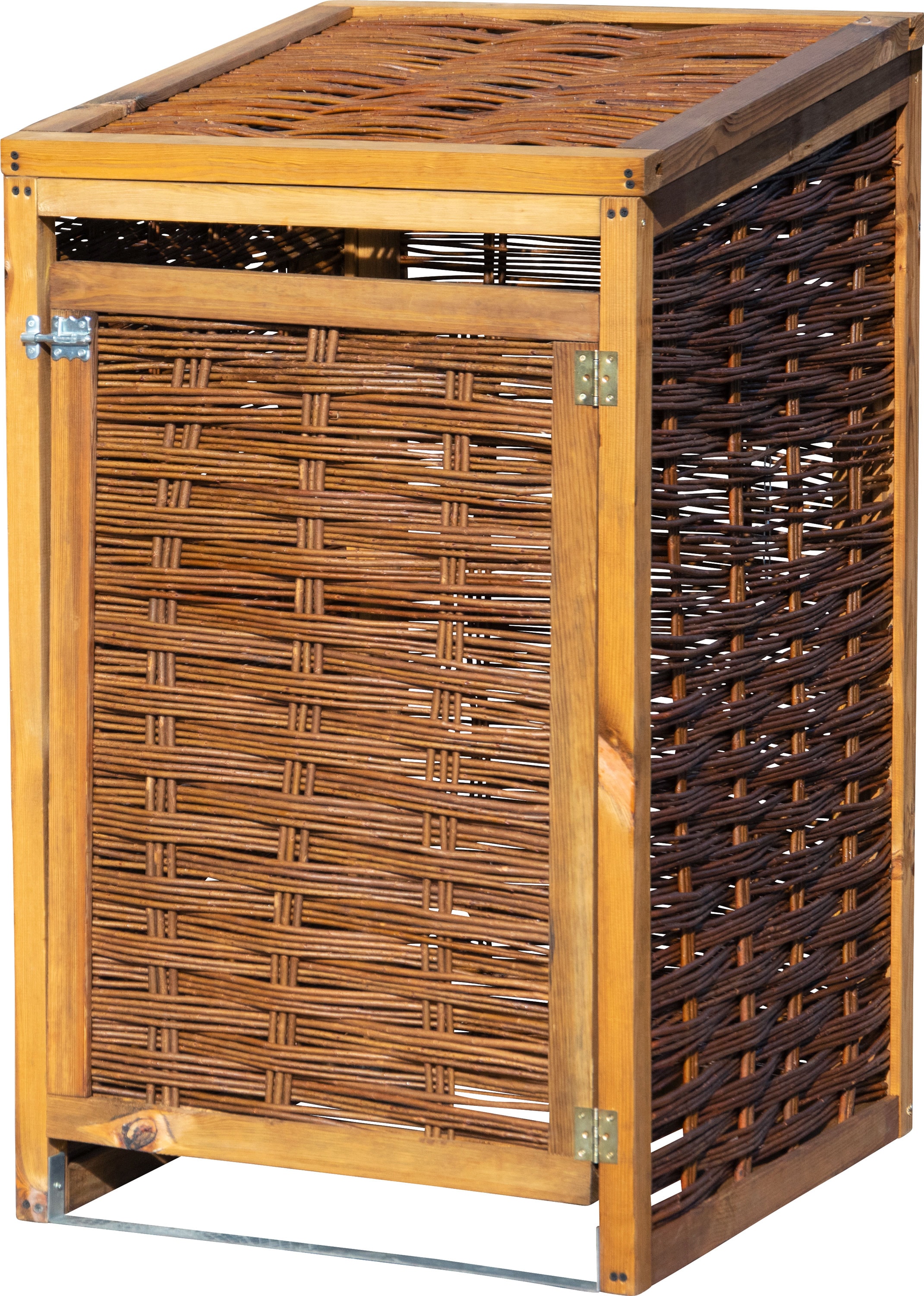 dobar M&uuml;lltonnenbox, Weide ungesch&auml;lt - versch. Ausf&uuml;hrungen - Bild 1