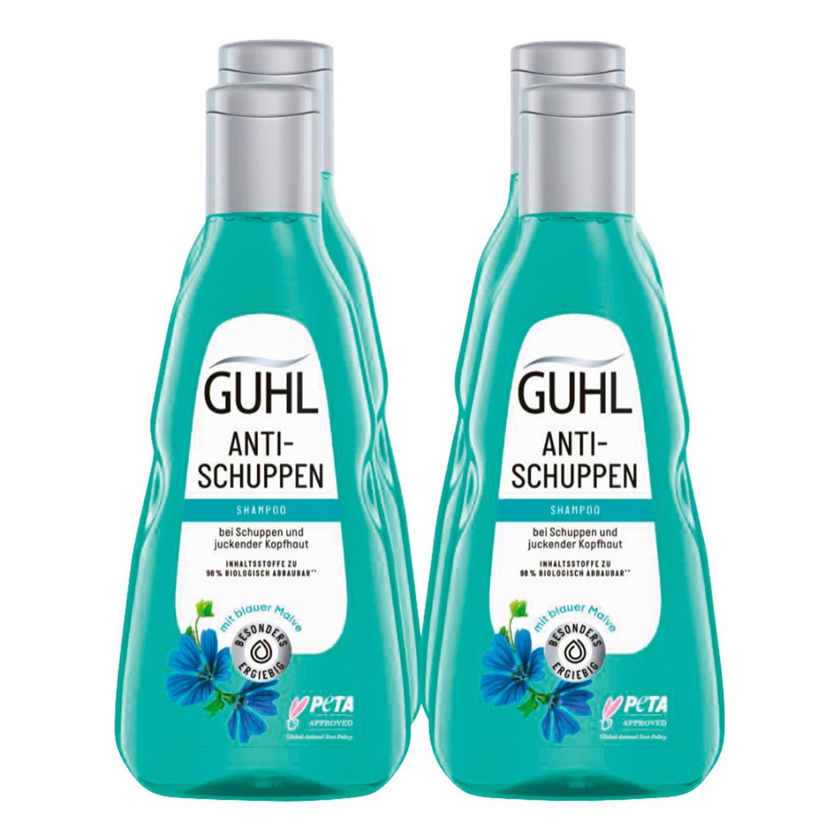 Guhl Shampoo Anti-Schuppen 250 ml, 4er Pack - Bild 1