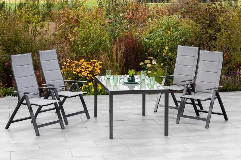 Merxx Florenz Set 5tlg., rechteckiger Tisch