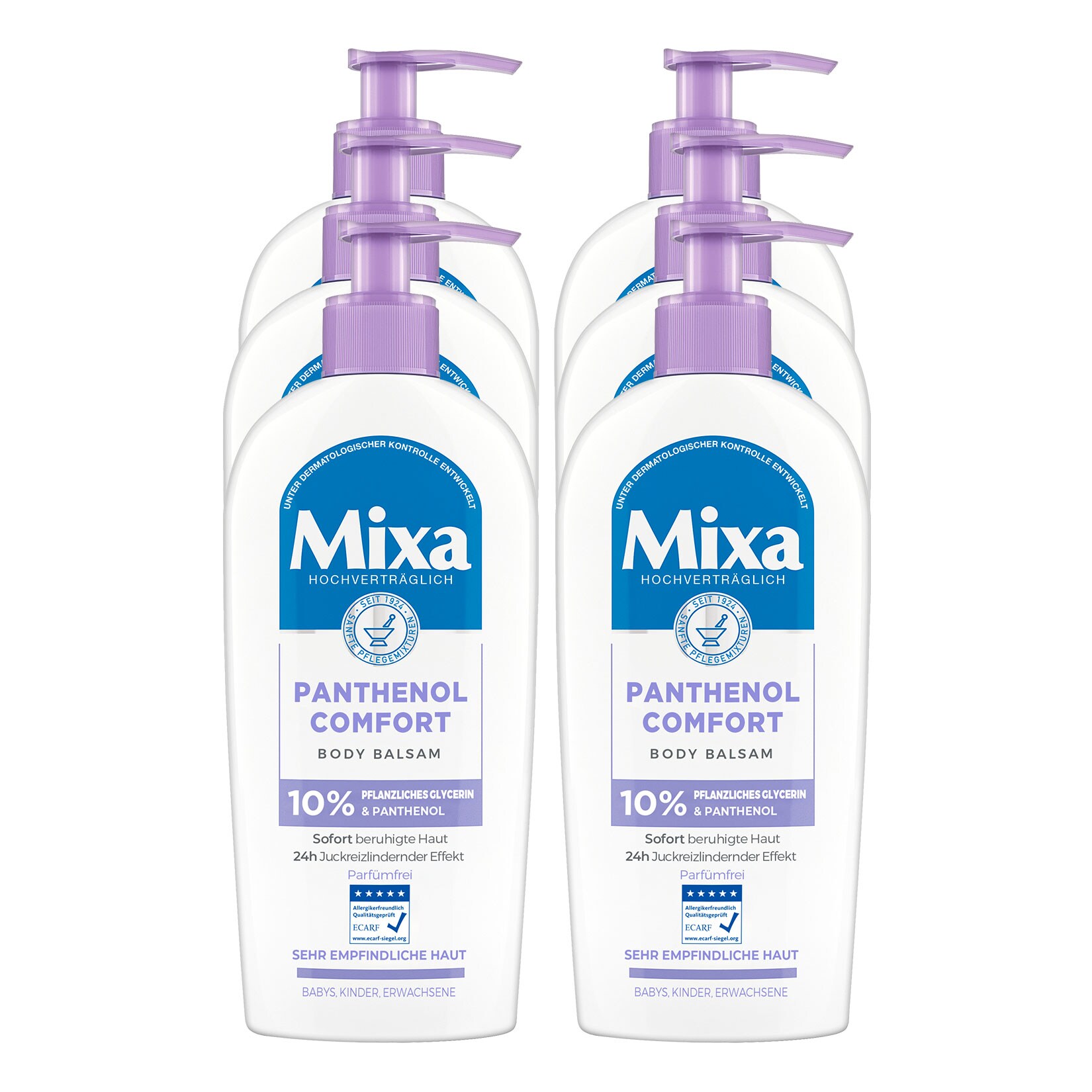 Mixa Bodylotion Panthenol 250 ml, 6er Pack - Bild 1