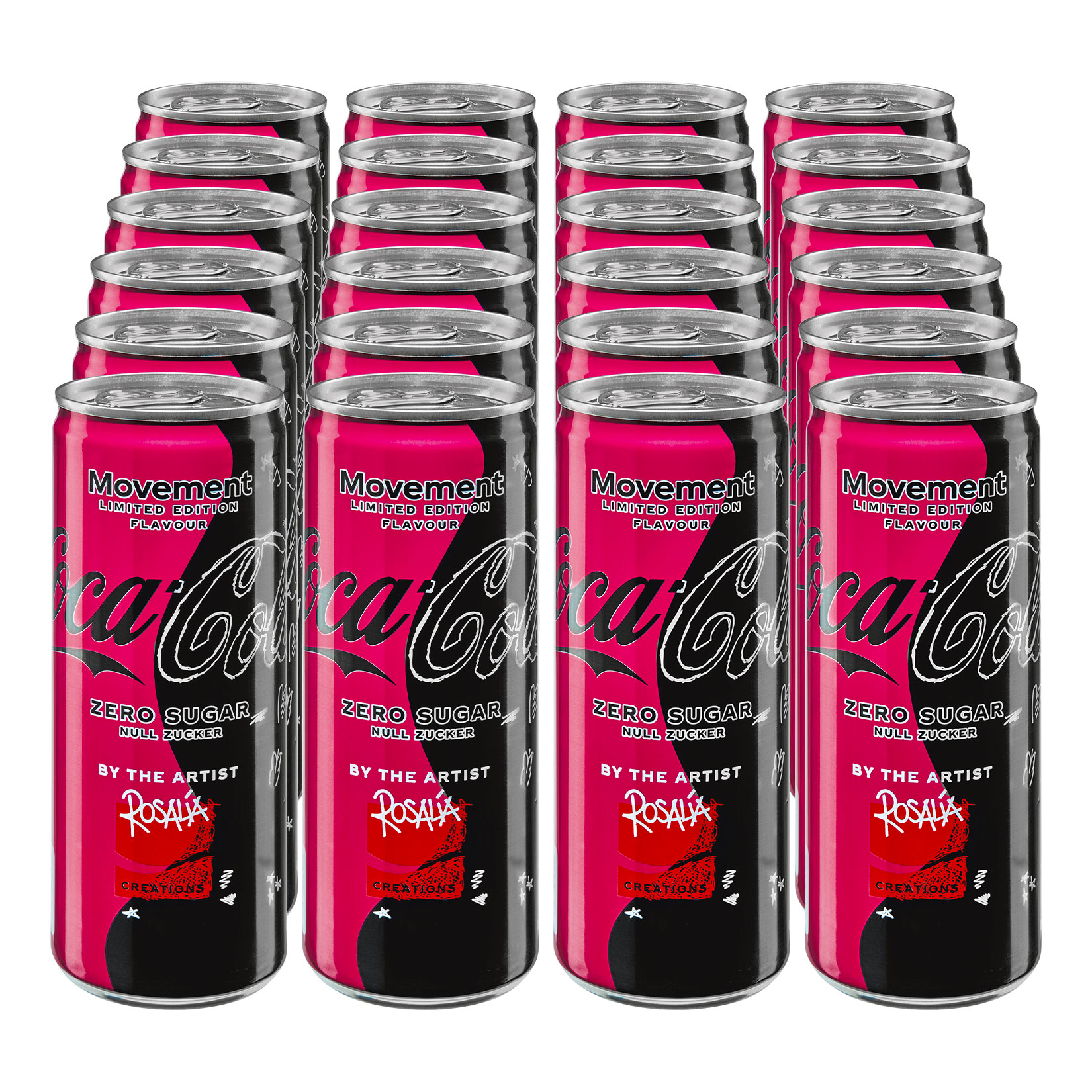 Coca-Cola Zero Movement Rosalia 0,25 Liter Dose, 24er Pack - Bild 1