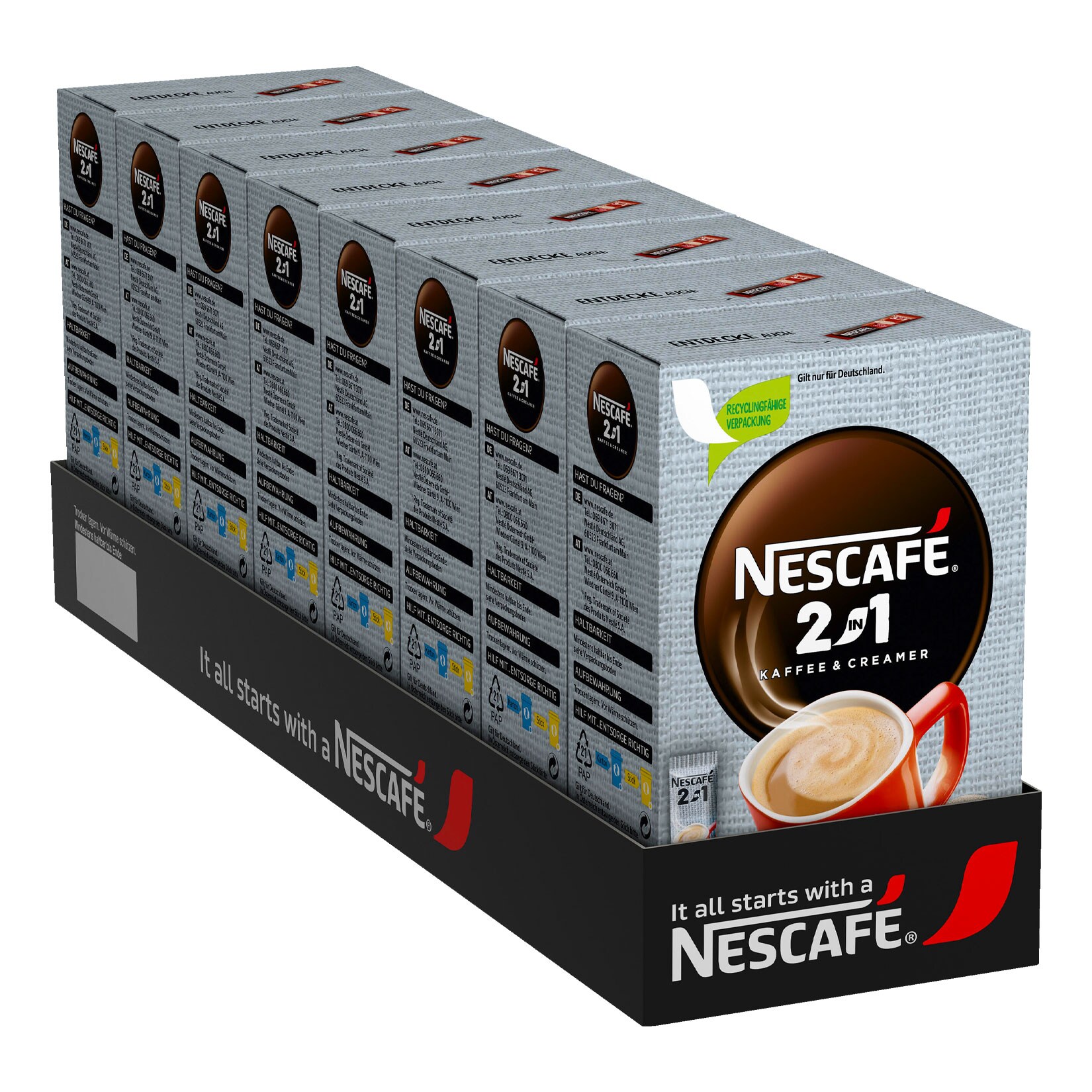 Nestl&eacute; Nescafe Sticks 2in1 80 g, 8er Pack - Bild 1