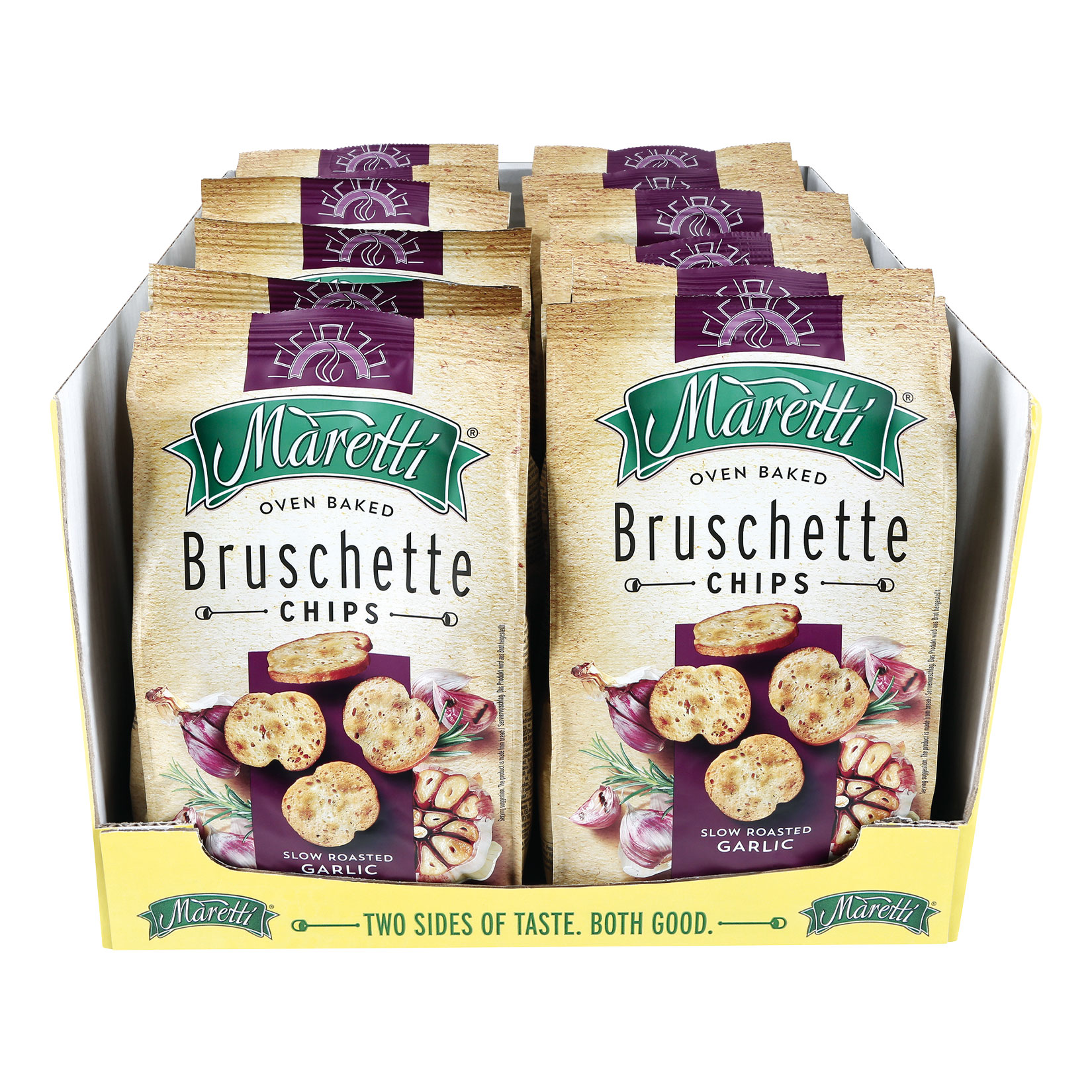 Maretti Bruschette Chips Knoblauch 150 g, 14er Pack - Bild 1