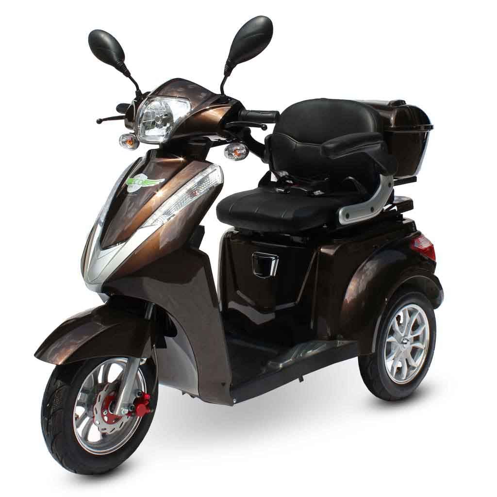 ECO ENGEL 501, Senioren- / Elektromobil, 25 km/h mit 20 Ah Li-Io Akku herausnehmbar, Braun - Bild 1