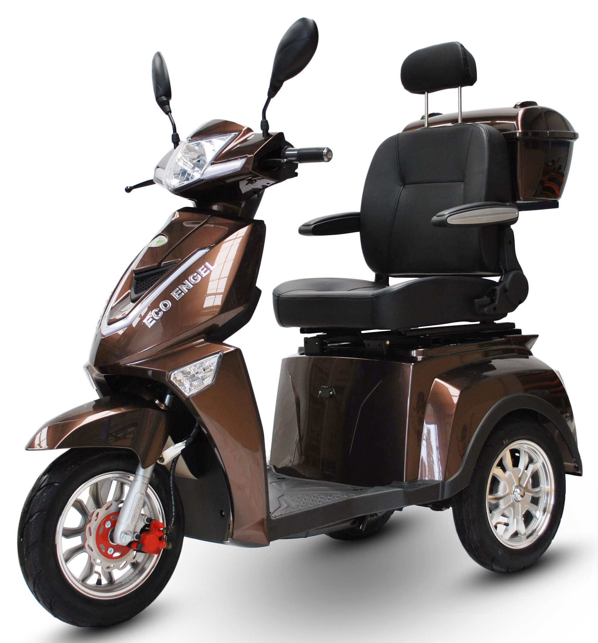 ECO ENGEL 504, Elektroroller 25 km/h mit 20 Ah Li-Io Akku, 1000 Watt, Braun - Bild 1