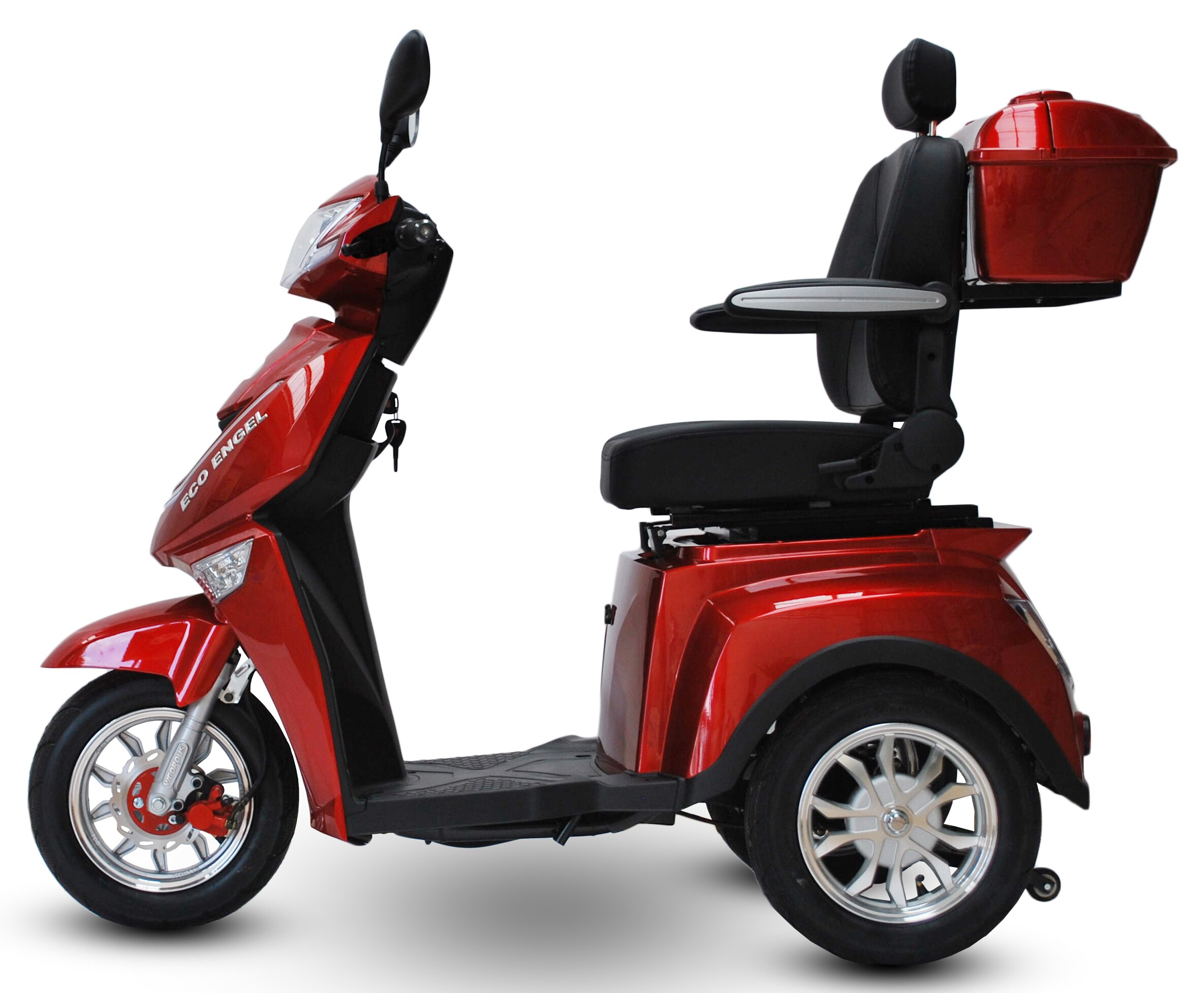 ECO ENGEL 504, Elektromobil 25 km/h mit Li-io 30 AH Akku, Rot - Bild 1