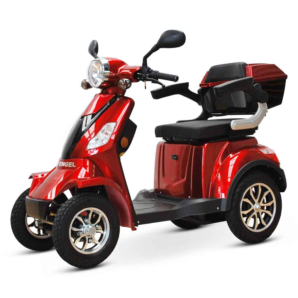 ECO ENGEL 510, Elektromobil 25 km/h mit 20 Ah Li-Io Akku herausnehmbar, Rot | 04260343353829