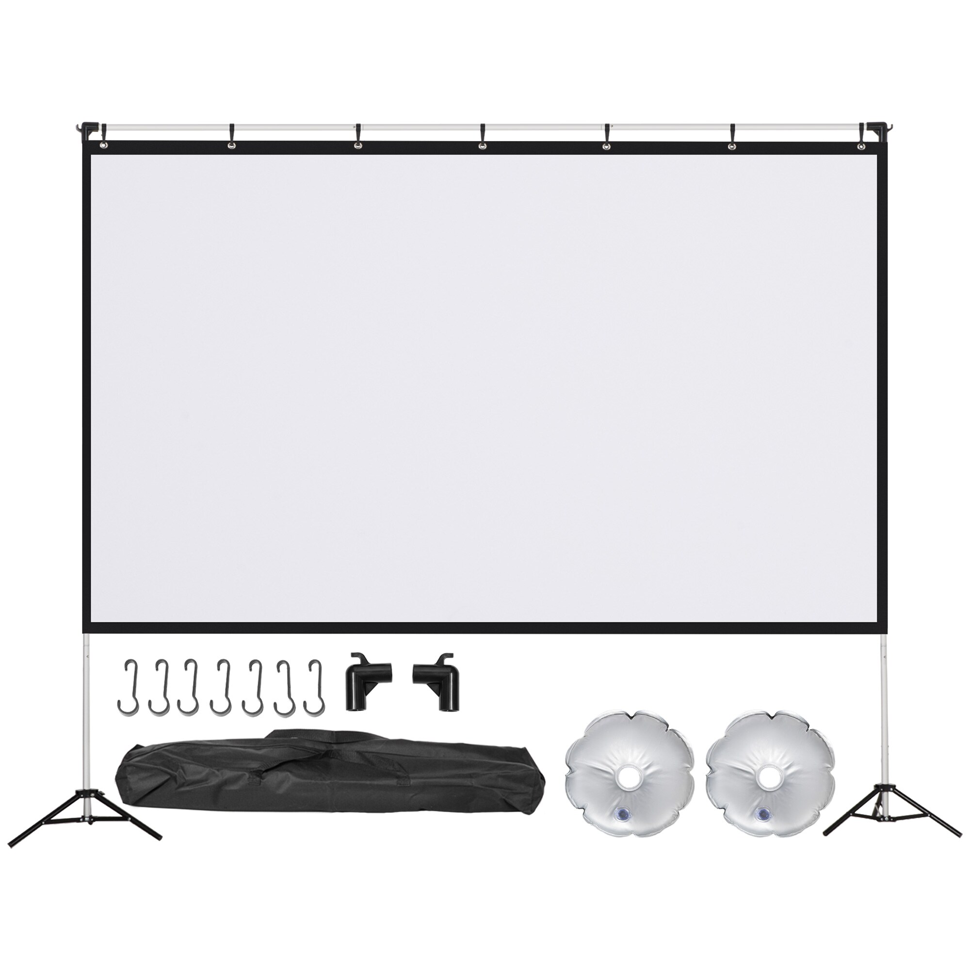 HOMCOM Filmleinwand Polyester, kunststoff, Aluminium - Bild 1