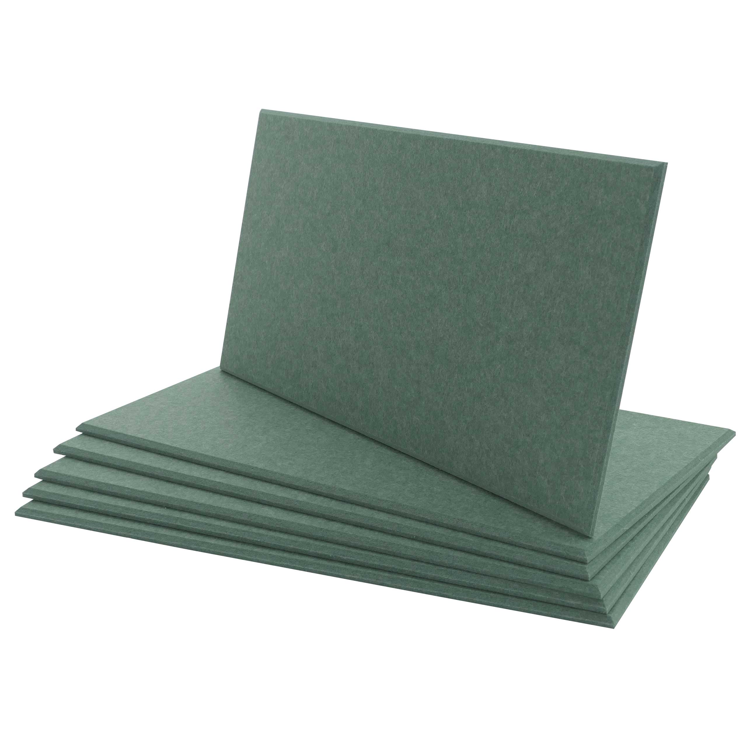 6er-Set Akustikwandpaneel MCW-L52, Wandpaneele Akustikplatten, schalld&auml;mmend 1qm Fl&auml;che 60x30cm ~ gr&uuml;n - Bild 1