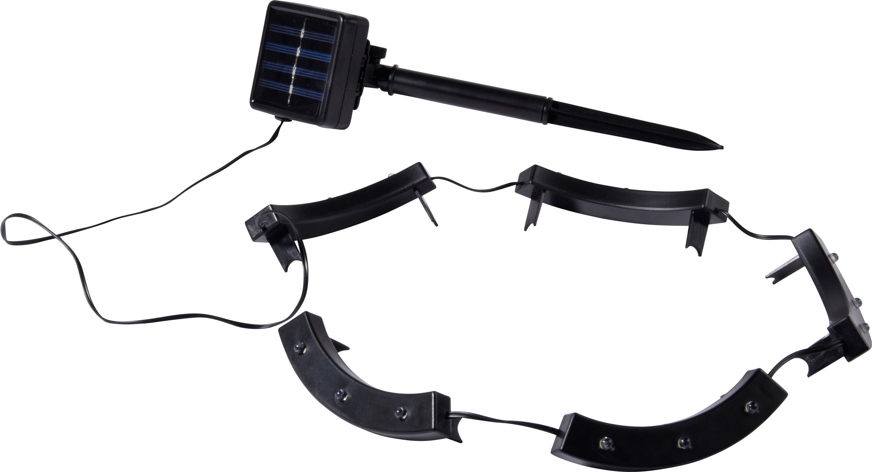 dobar LED-Ring Blumentopfleuchte mit Solarpanel - Bild 1