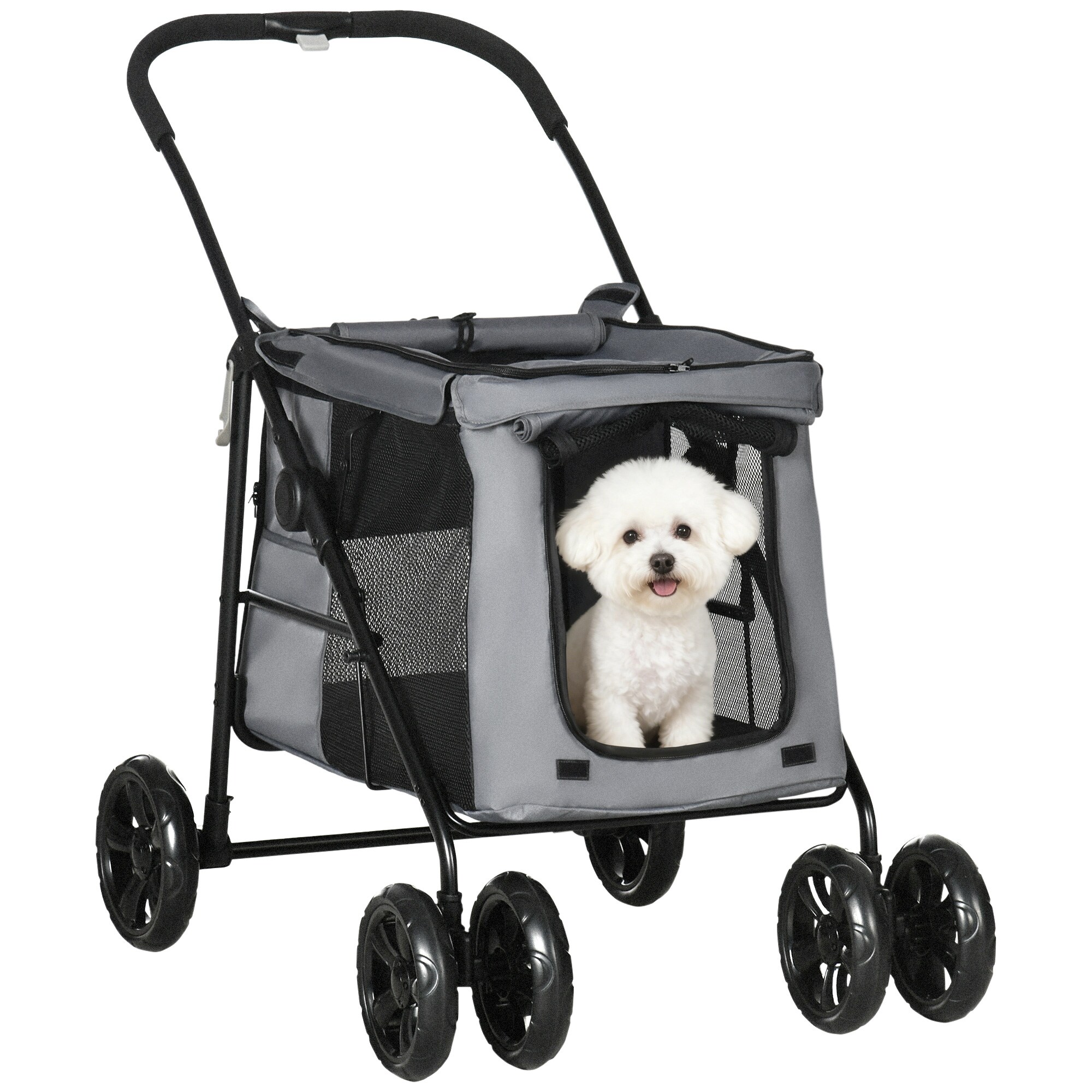 PawHut Hundewagen Oxford-Gewebe (100% Polyester), Stahl - Bild 1