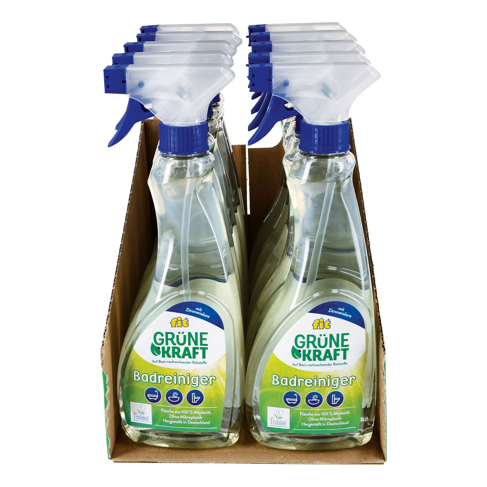 Fit Gr&uuml;ne Kraft Badreiniger 500 ml , 10er Pack - Bild 1