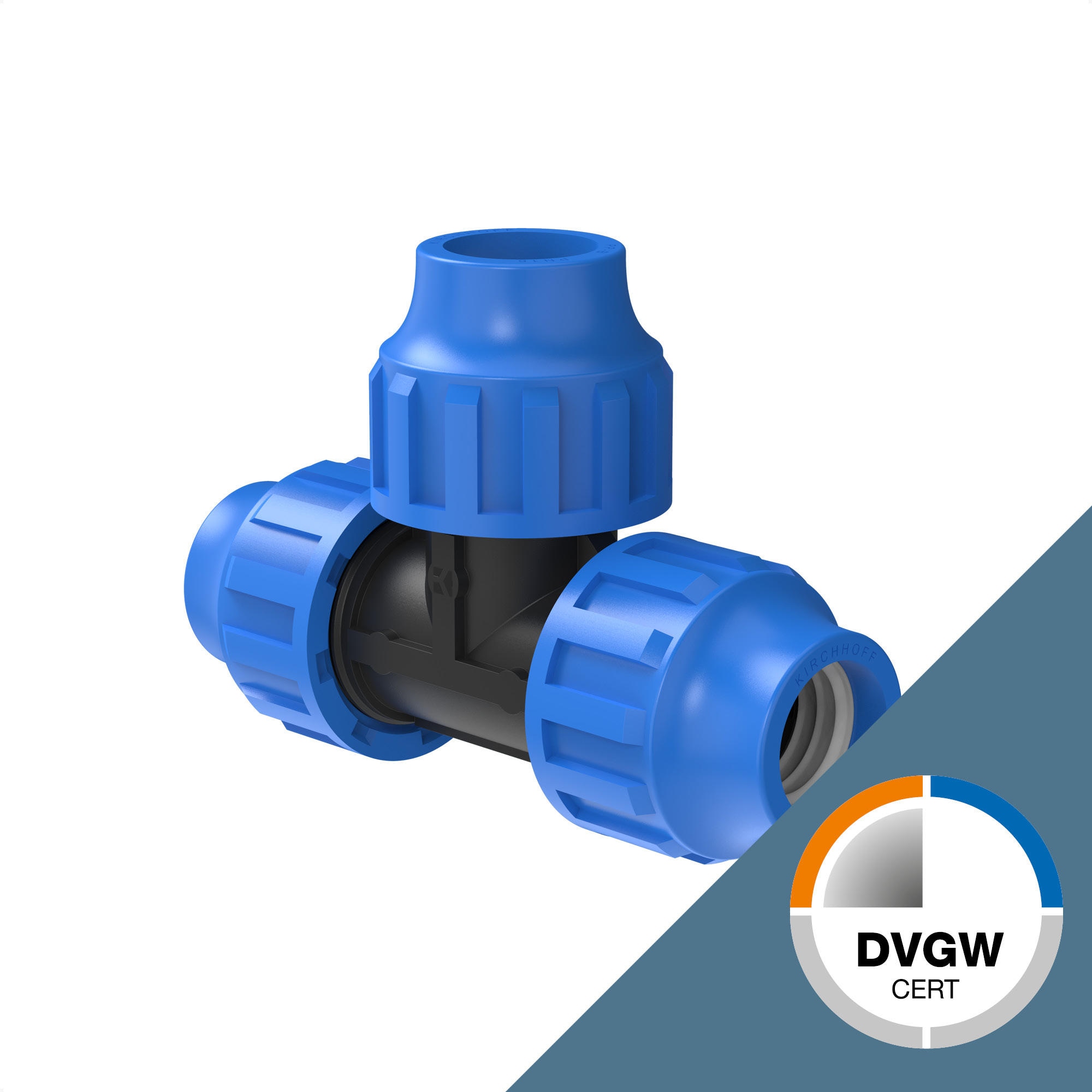 KIRCHHOFF T-St&uuml;ck, 20 x 20 x 20 mm f&uuml;r HDPE Bew&auml;sserungssystem, Gartenbew&auml;sserung Made in EU - Bild 1