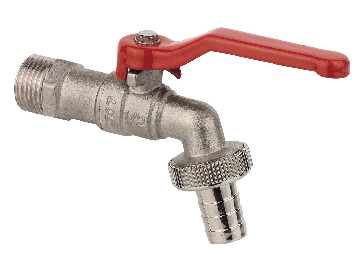 KIRCHHOFF Wasserhahn Garten, Außenwasserhahn mit 1″ Schlauchverbinder, Kugelhahn 1 zoll mit Schlauchverschraubung | 04007111618946