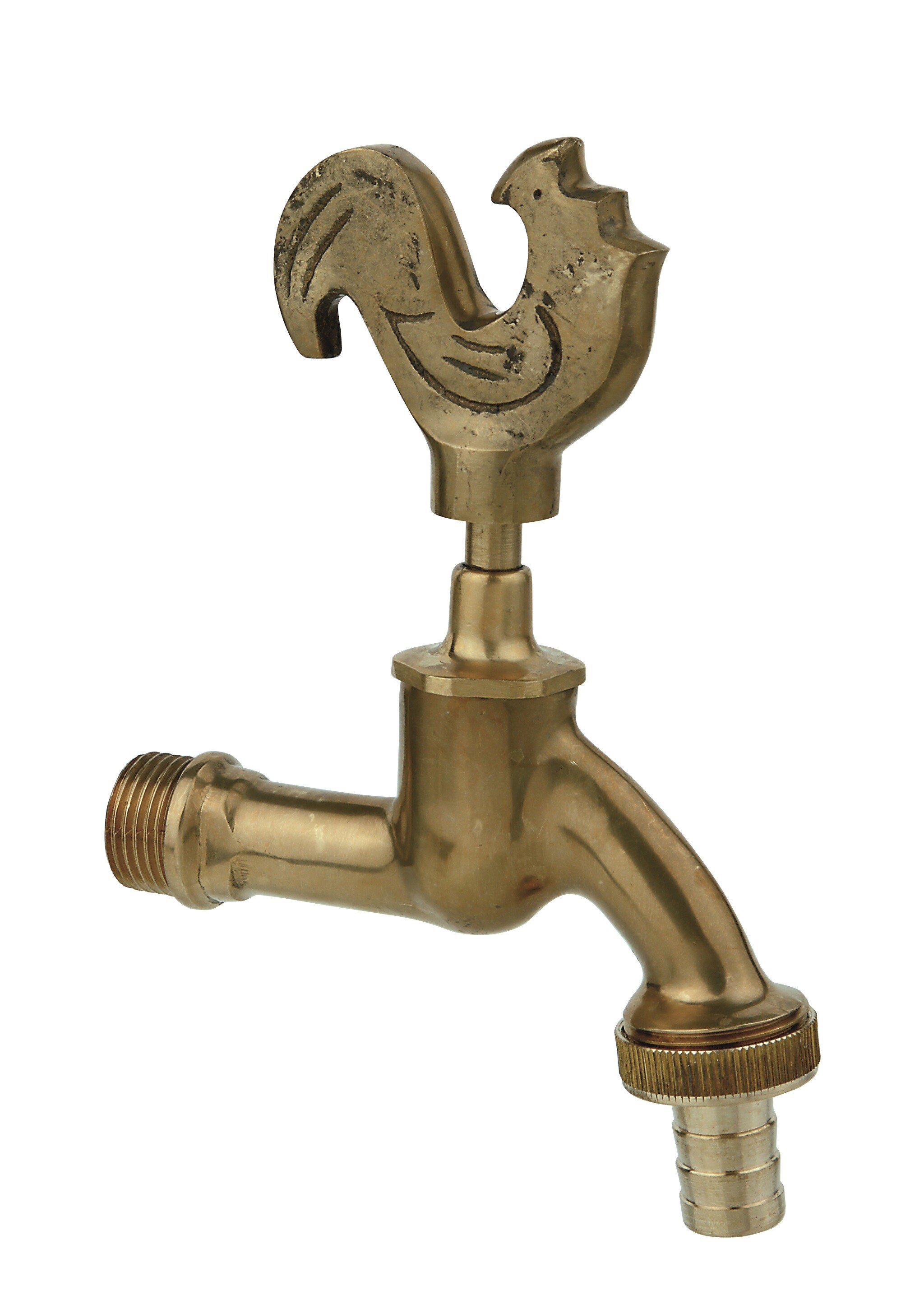 KIRCHHOFF Wasserhahn Garten Gockel, Au&szlig;enwasserhahn mit Schlauchverbinder 1/2", Wasserhahn aussen mit Schlauchverschraubung - Bild 1