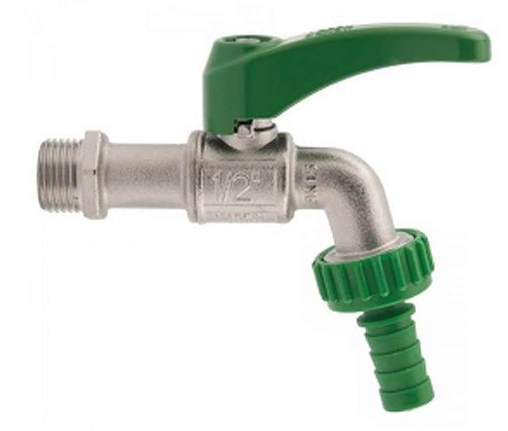 KIRCHHOFF Wasserhahn Garten mit Frostresistenz, Au&szlig;enwasserhahn mit 1/2" Schlauchverbinder, Kugelhahn 1/2 zoll mit Schlauchverschraubung - Bild 1