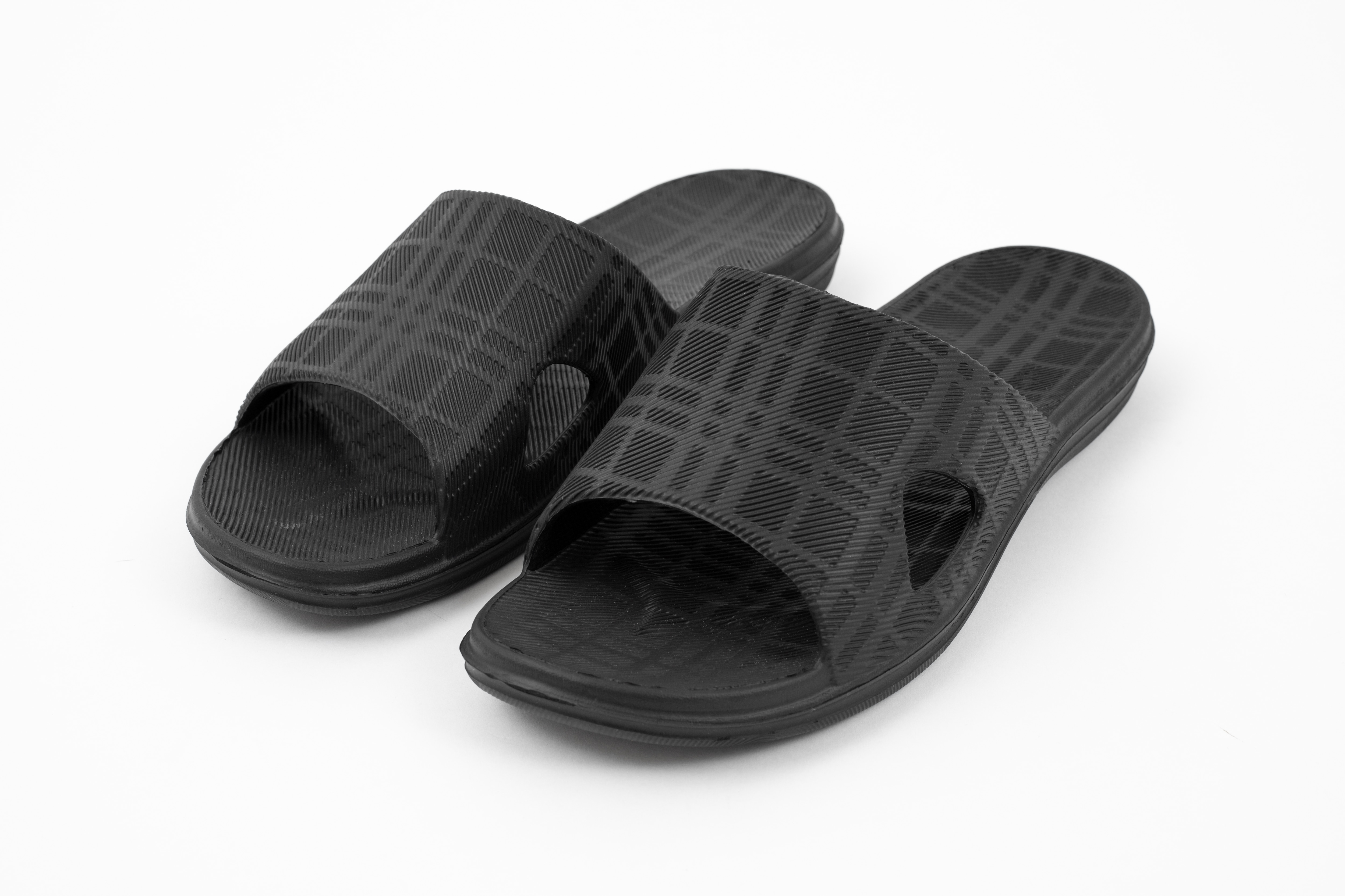 Herren Badepantoletten schwarz, Gr.41/42 - Bild 1