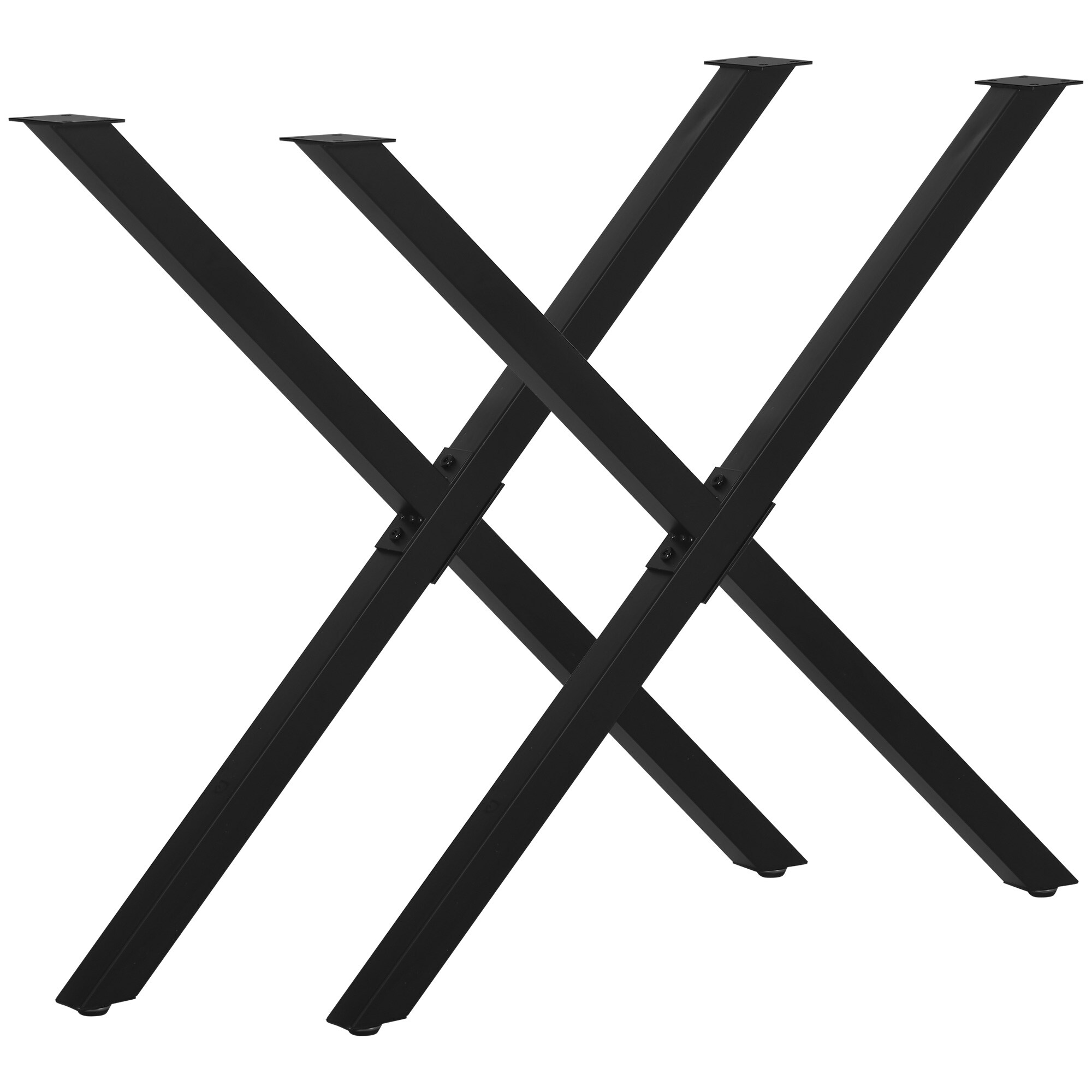 HOMCOM Tischbeine Stahl - Bild 1