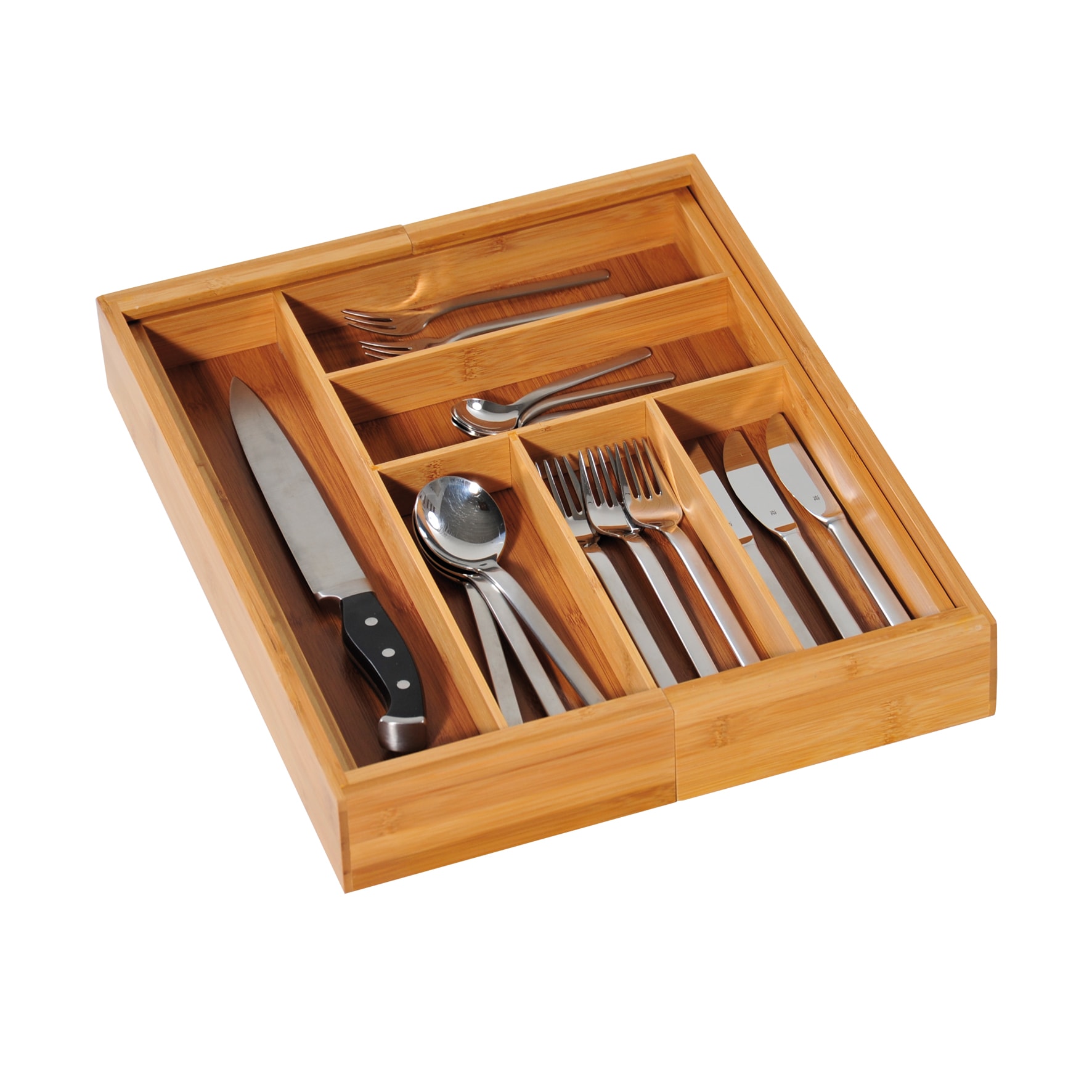 variabler Besteckkasten, FSC-Bambus - Bild 1