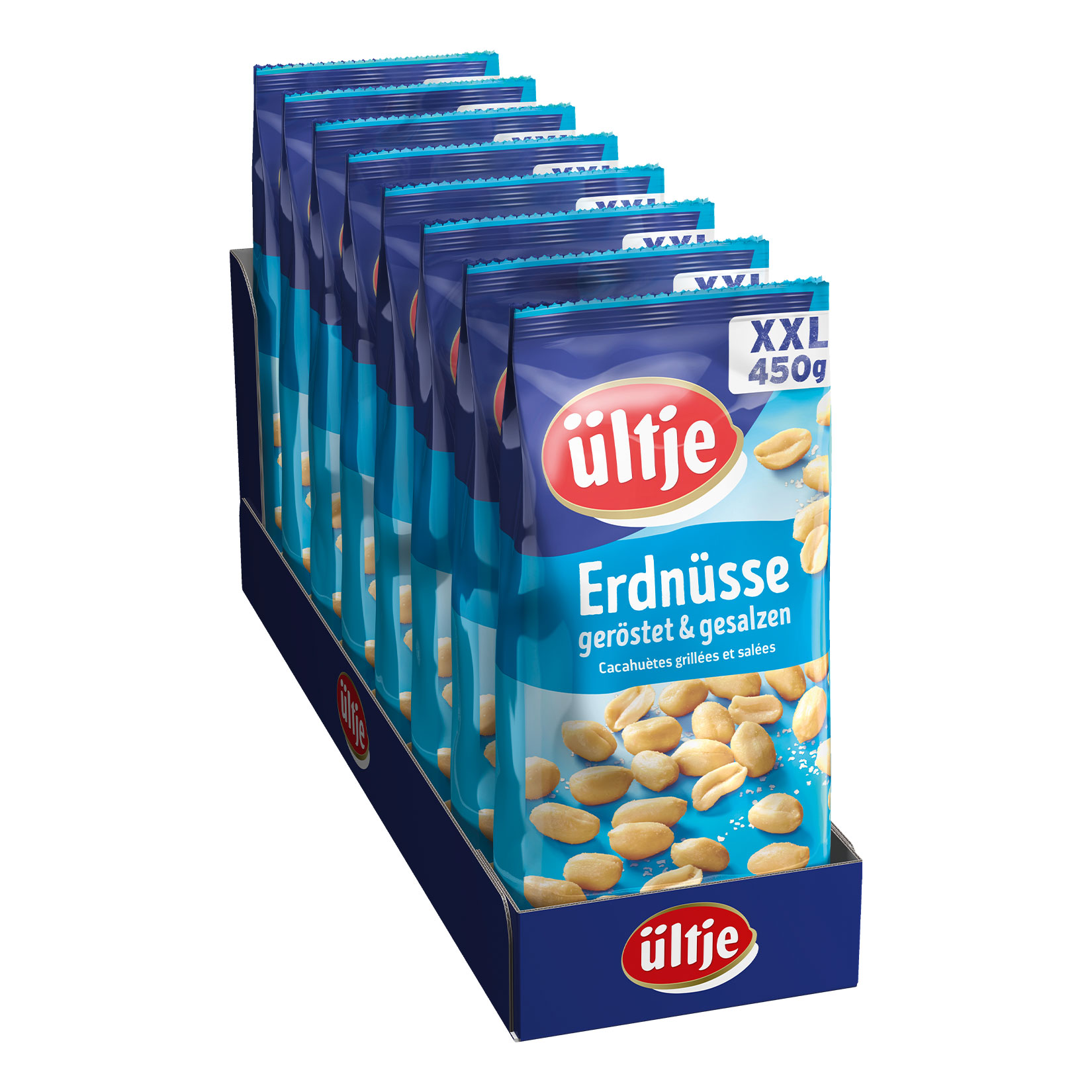 &uuml;ltje Erdn&uuml;sse ger&ouml;stet & gesalzen XXL 450 g, 8er Pack - Bild 1