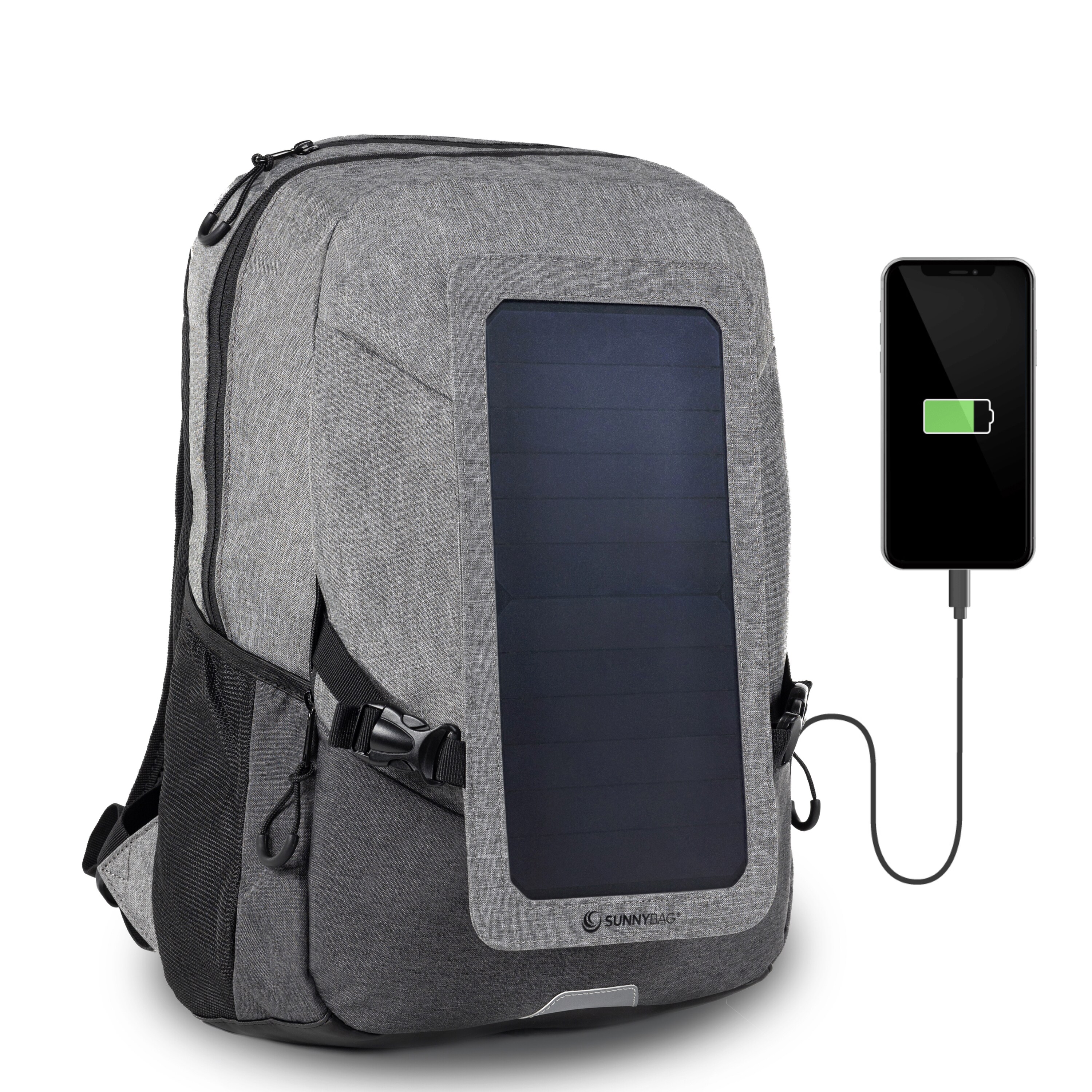 Sunnybag Explorer+ Solarrucksack Grau - Schwarz - Bild 1