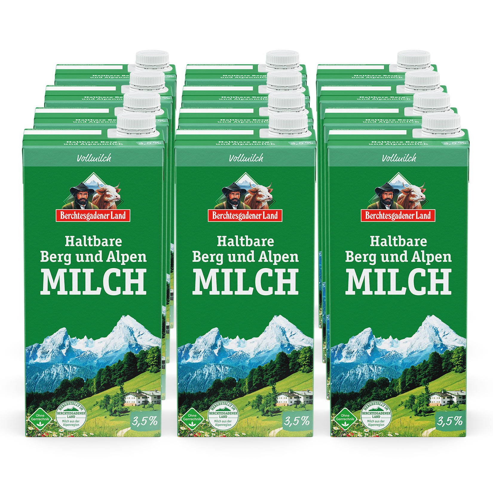 Berchtesgadener Land H-Milch 3,5% 1 Liter, 12er Pack - Bild 1