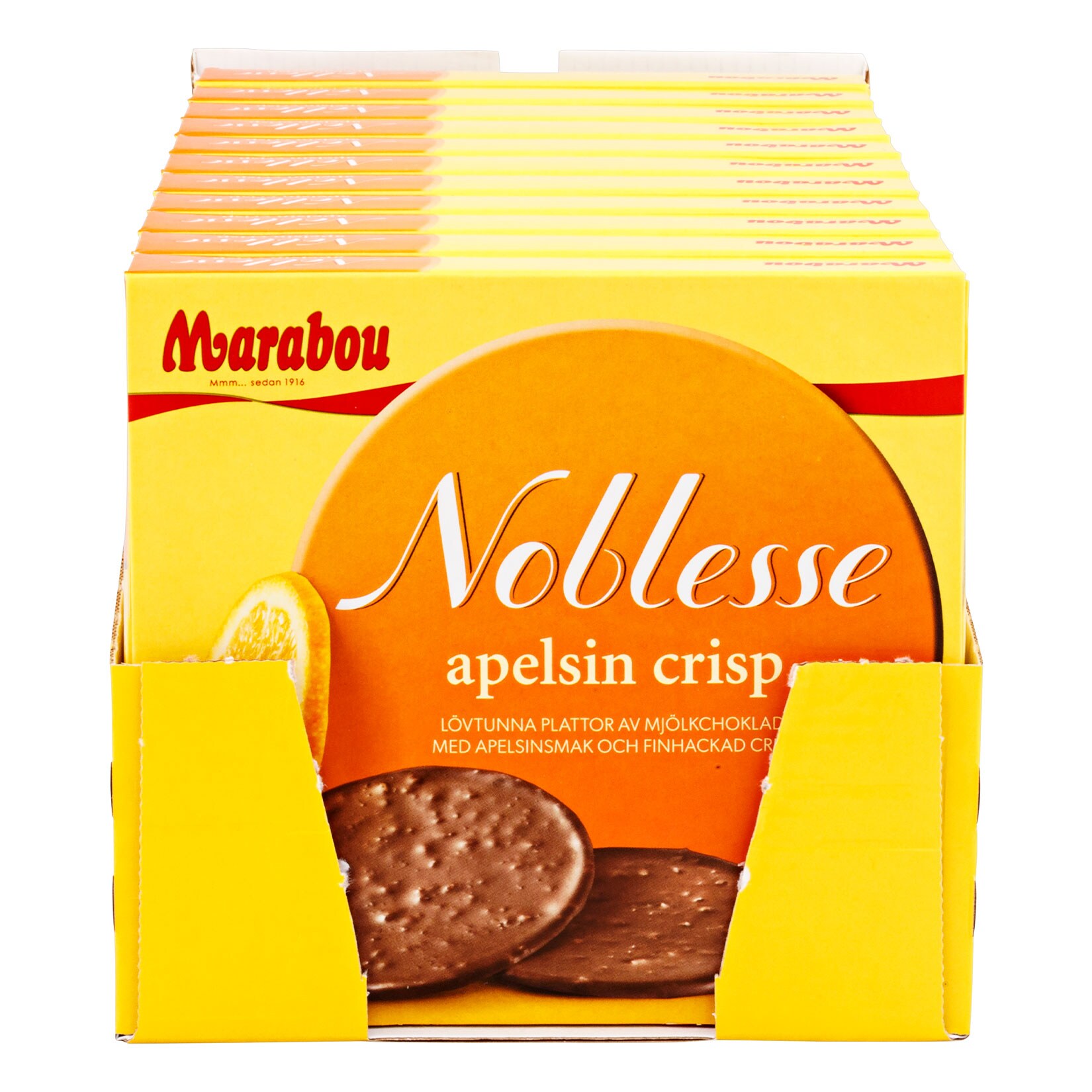Marabou Noblesse Orange 150g, 12er Pack - Bild 1