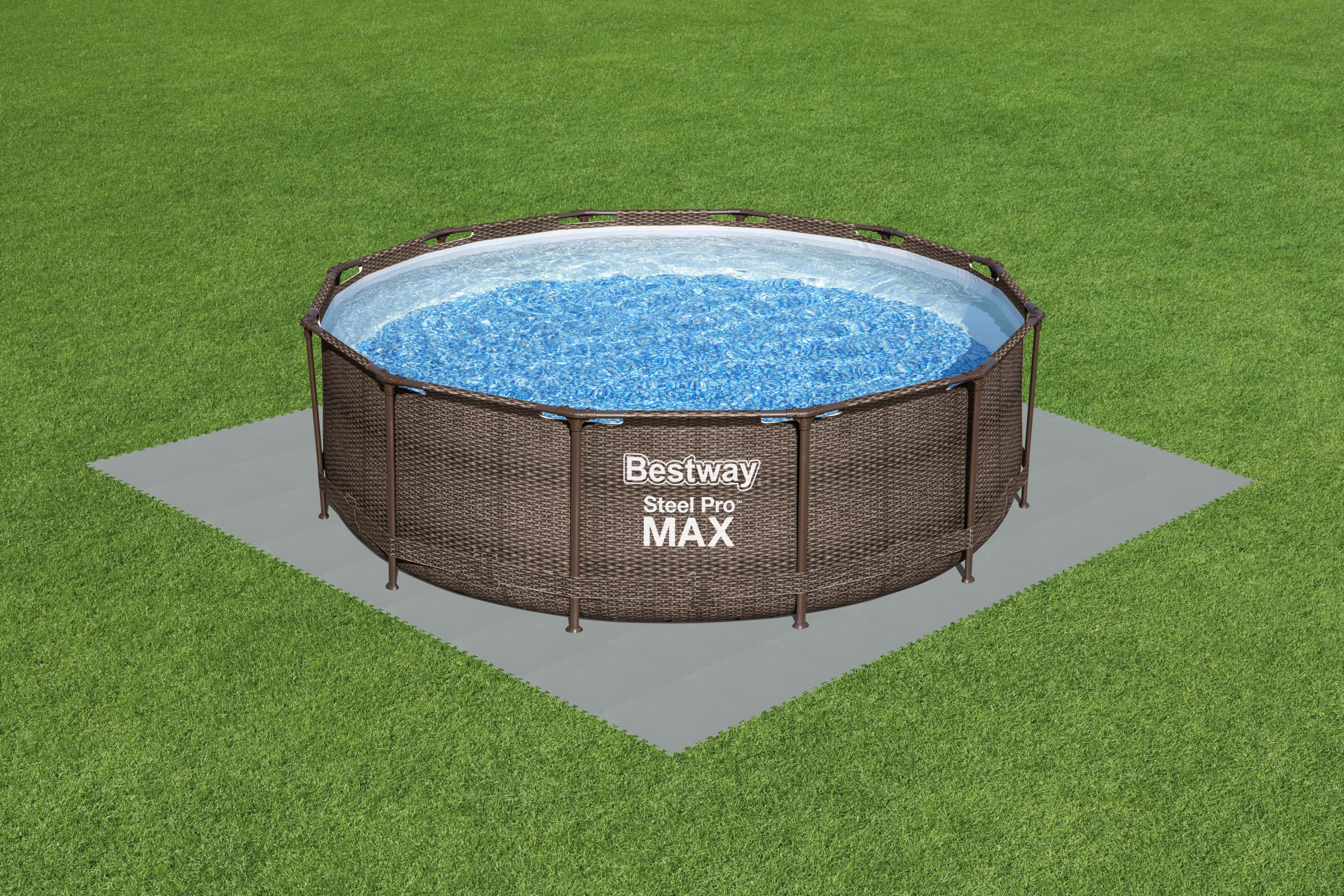 Bestway&reg; Flowclear&trade; Pool-Bodenschutzfliesen Set, 9 St&uuml;ck &aacute; 50 x 50 cm - Bild 1