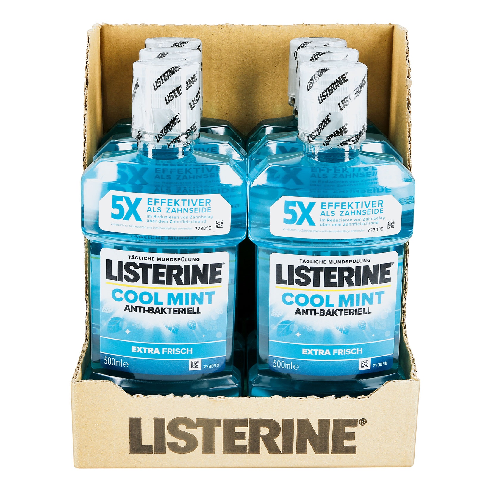 Listerine Mundsp&uuml;lung Cool Mint 500 ml, 6er Pack - Bild 1