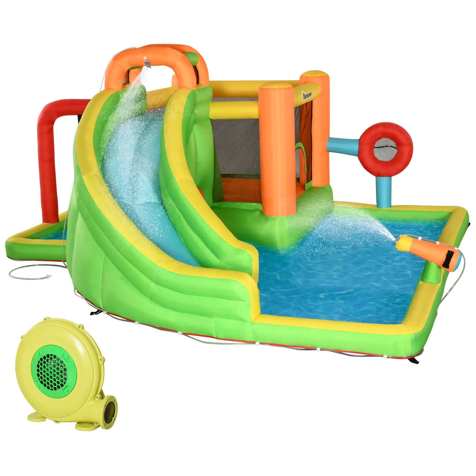 Outsunny Hüpfburg Oxfordstoff, Polyester | 04251774960496