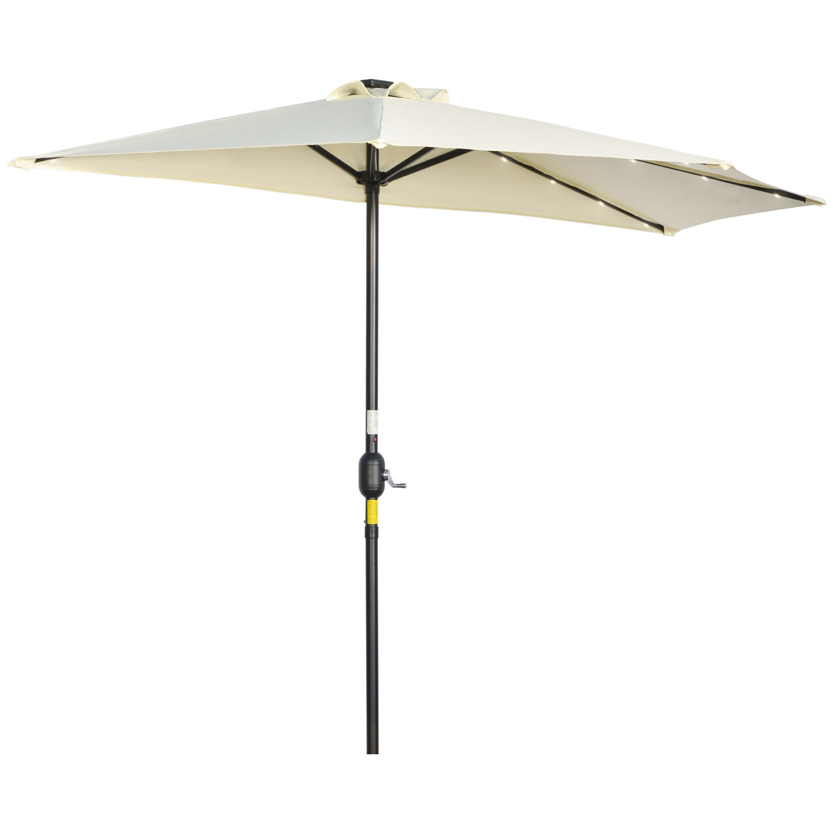 Outsunny Halber Regenschirm Eisen, Polyester | 04255633524911
