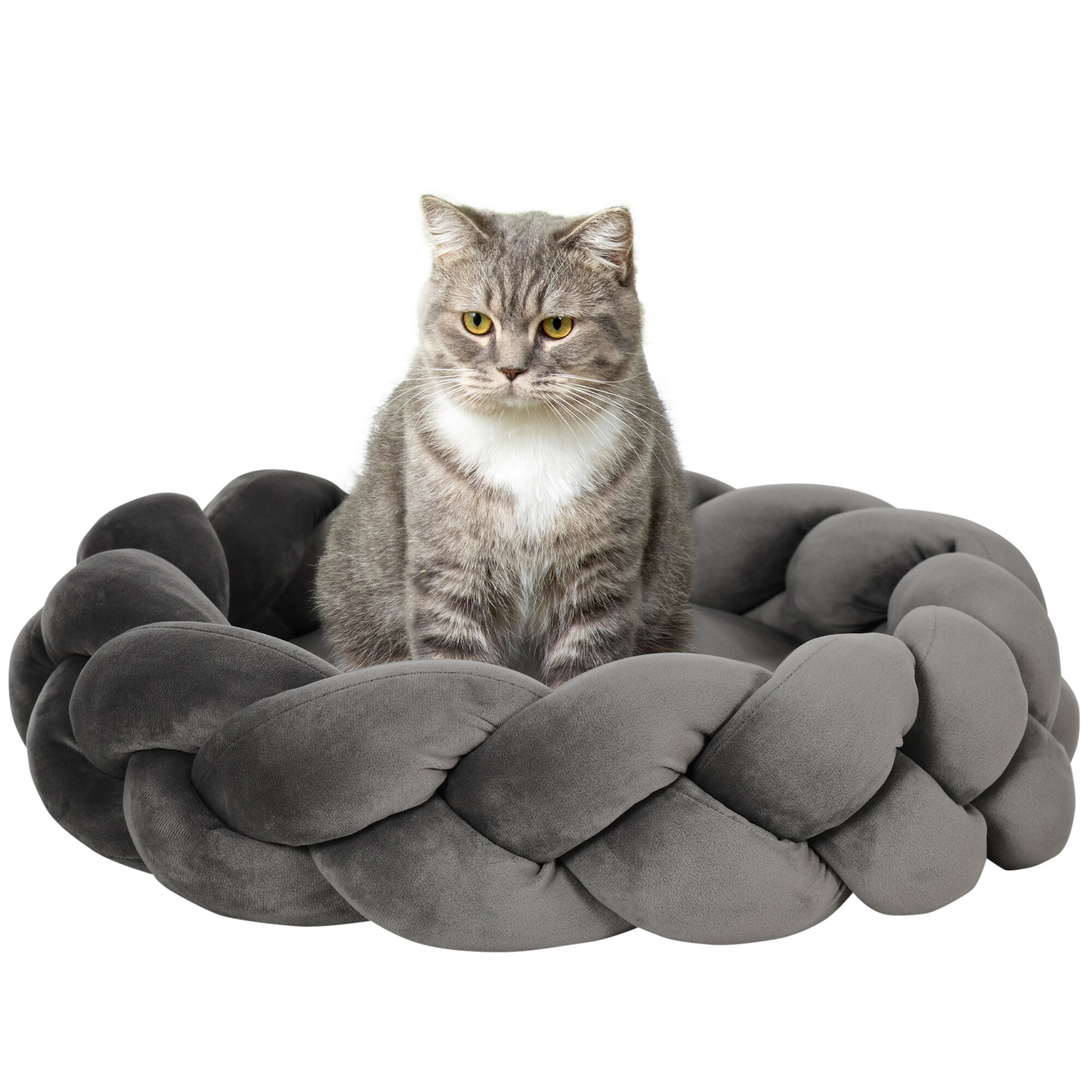 PawHut Hundebett PP Baumwolle, Samt, Baumwollseil - Bild 1