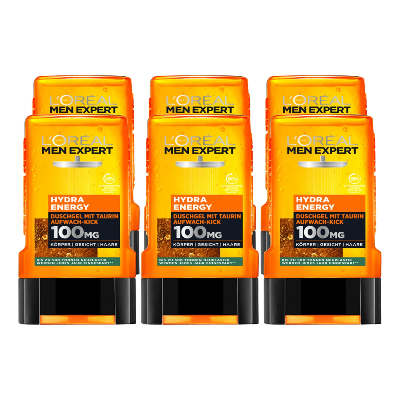 L'Or&eacute;al Men Expert  Duschgel Hydra Energy 250 ml, 6er Pack - Bild 1