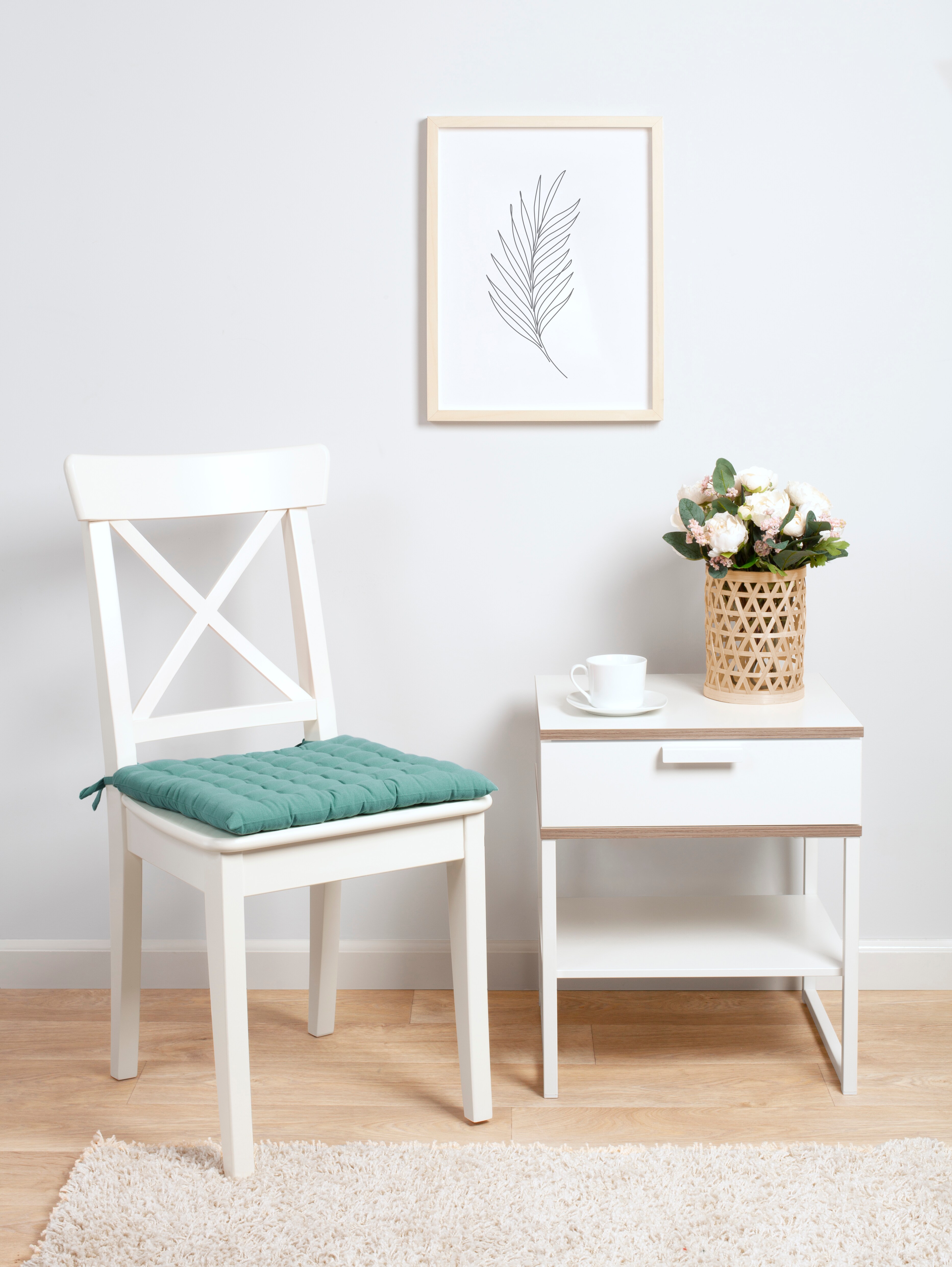 Dekor Sitzkissen - versch. Ausf&uuml;hrungen -gr&uuml;n - Bild 1