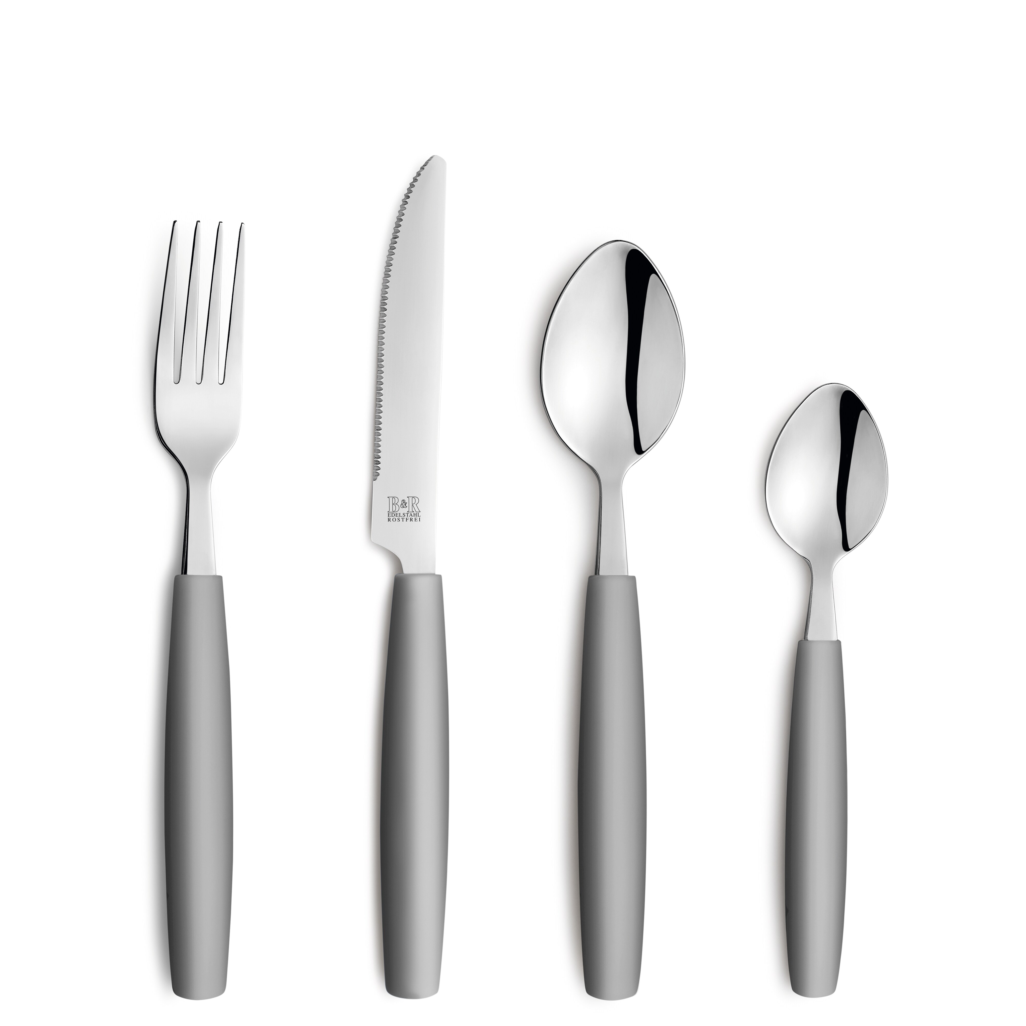 Besteckset (grau) versch. Ausf&uuml;hrungen - Bild 1