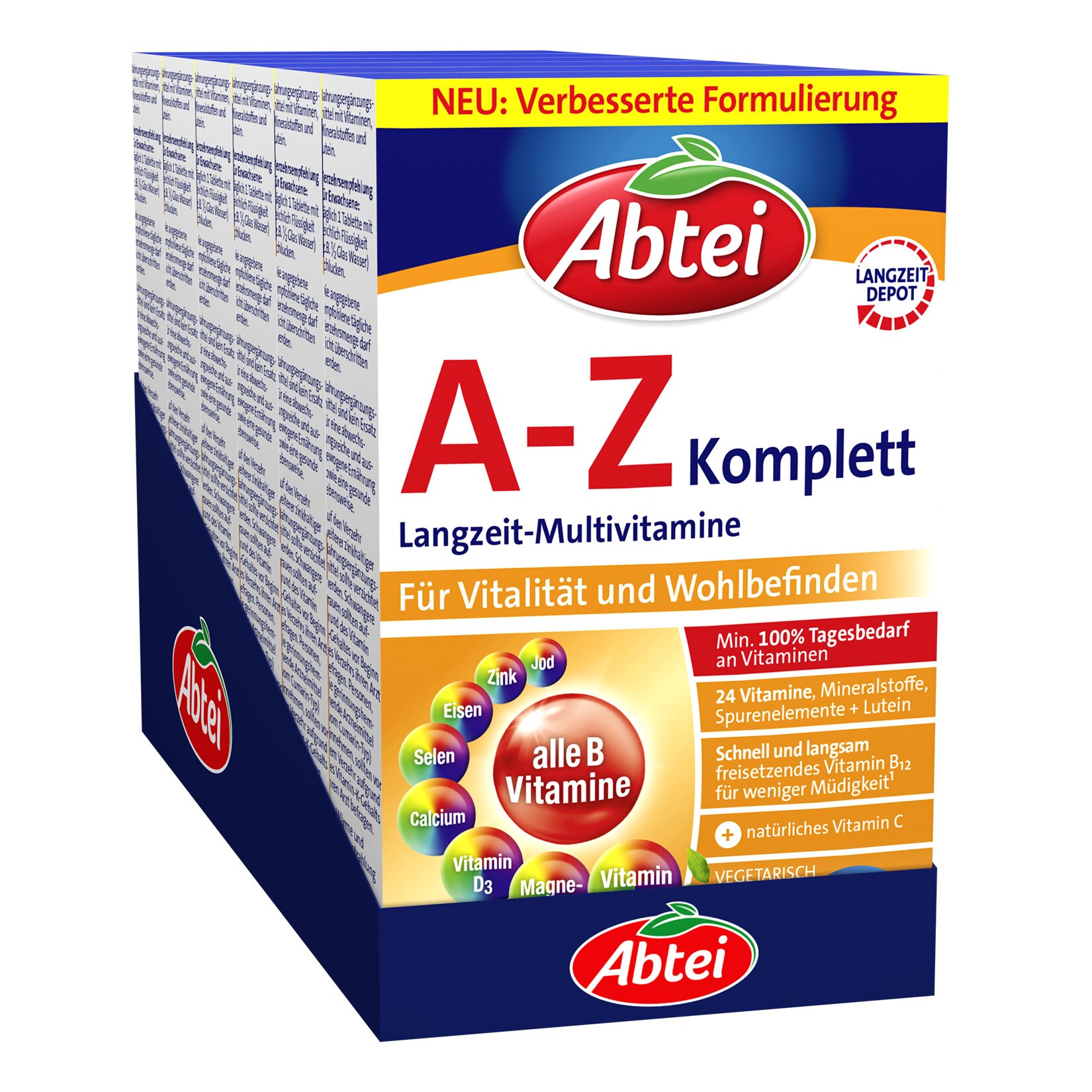 Abtei A-Z Komplett Tabletten 40 St&uuml;ck 47 g, 6er Pack - Bild 1