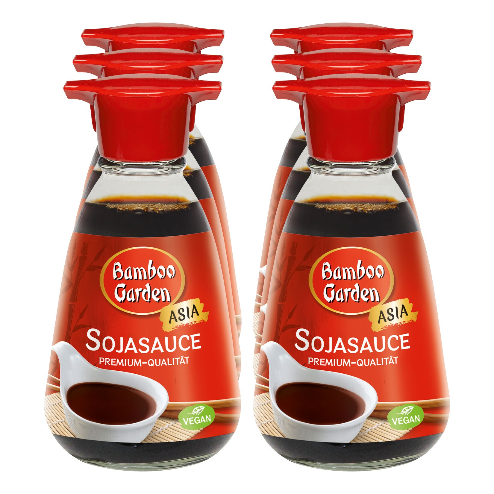 Bamboo Garden Premium Sojasauce 150 ml, 6er Pack - Bild 1
