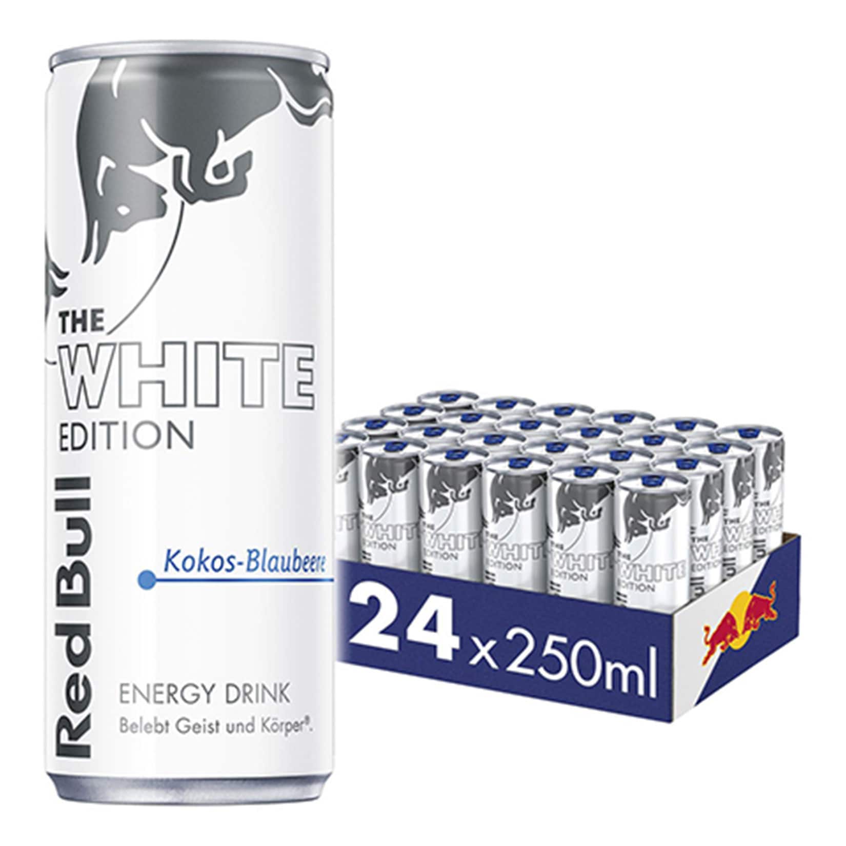 Red Bull Energy Drink White Edition Kokos-Blaubeere 0,25 Liter Dose, 24er Pack - Bild 1