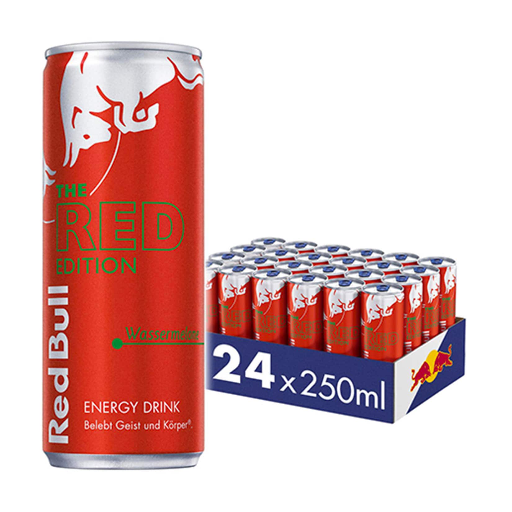 Red Bull Energy Drink Red Edition Wassermelone 0,25 Liter Dose, 24er Pack - Bild 1