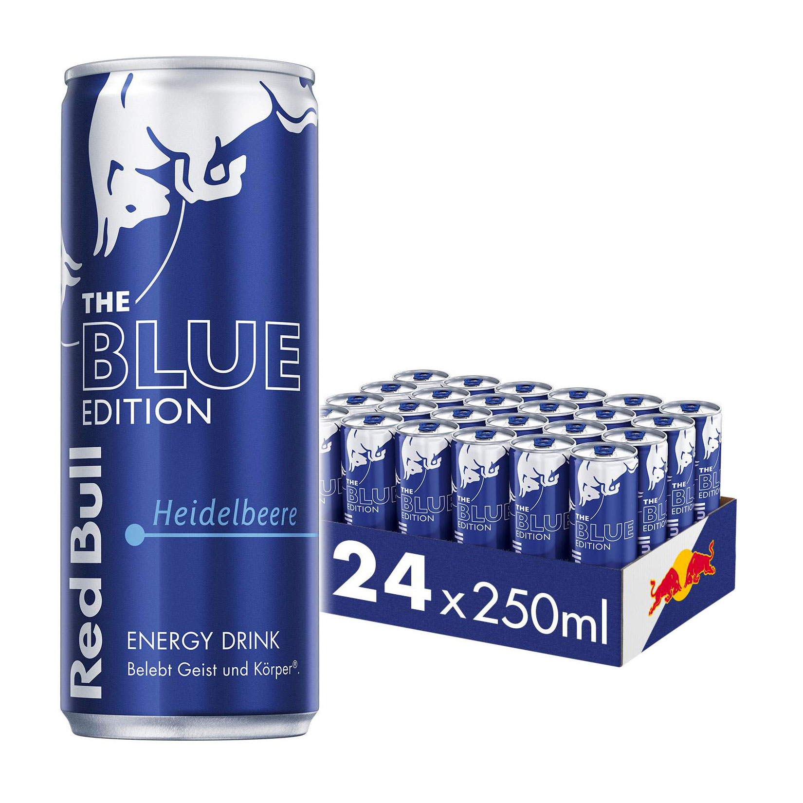 Red Bull Energy Drink Blue Edition Heidelbeere 0,25 Liter Dose, 24er Pack - Bild 1