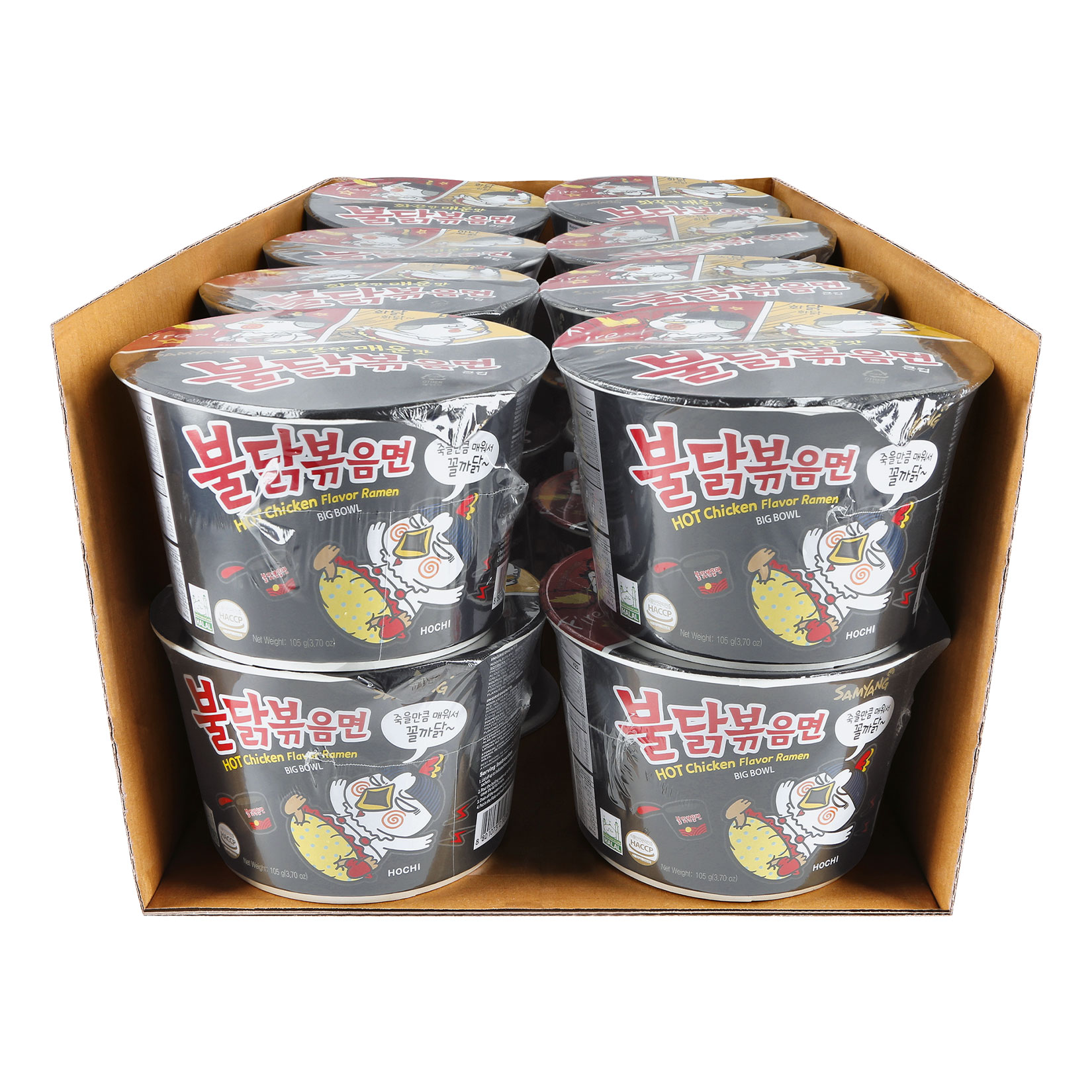 Samyang Big Bowl Ramen Hot Chicken 105 g, 16er Pack - Bild 1