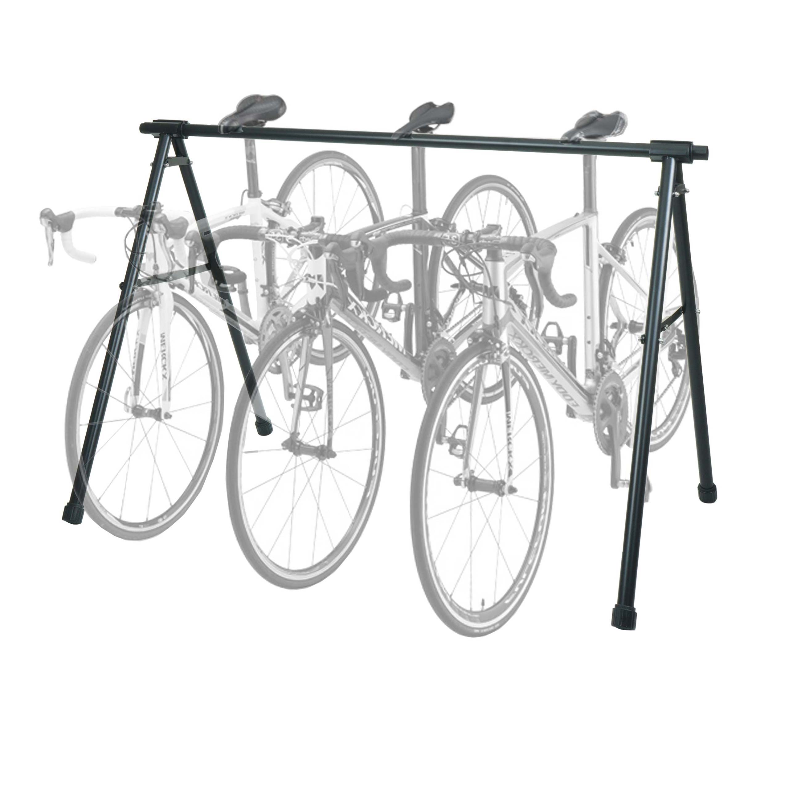 Fahrrad-Sattelst&auml;nder MCW-K39, Fahrradst&auml;nder Aufh&auml;ngeb&uuml;gel, Metall pulverbeschichtet 114x170x114cm ausziehbar ~ schwarz - Bild 1